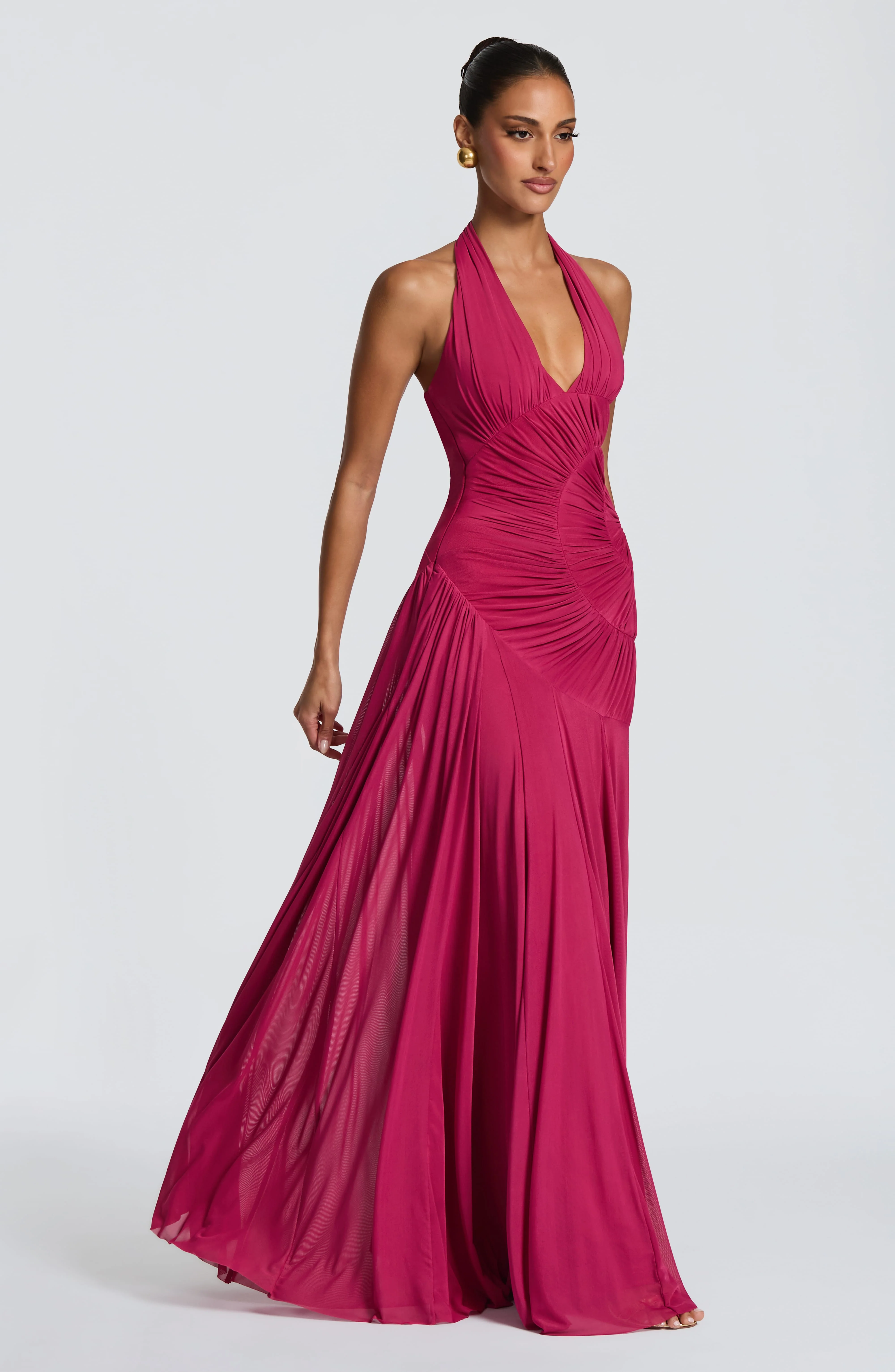 Cova Maxi Dress - Raspberry - Image 3