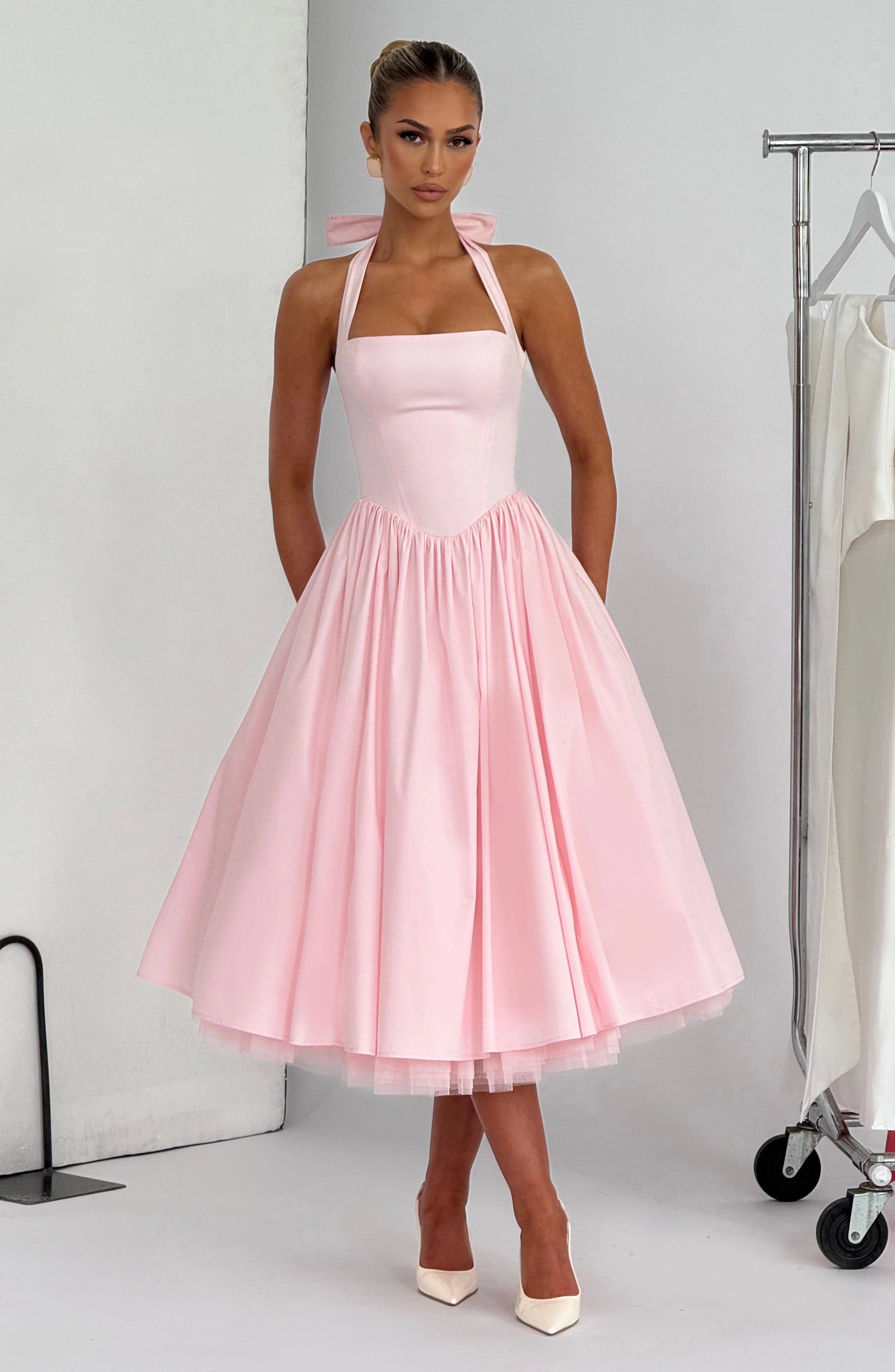 Cressida Midi Dress - Blush - Image 5