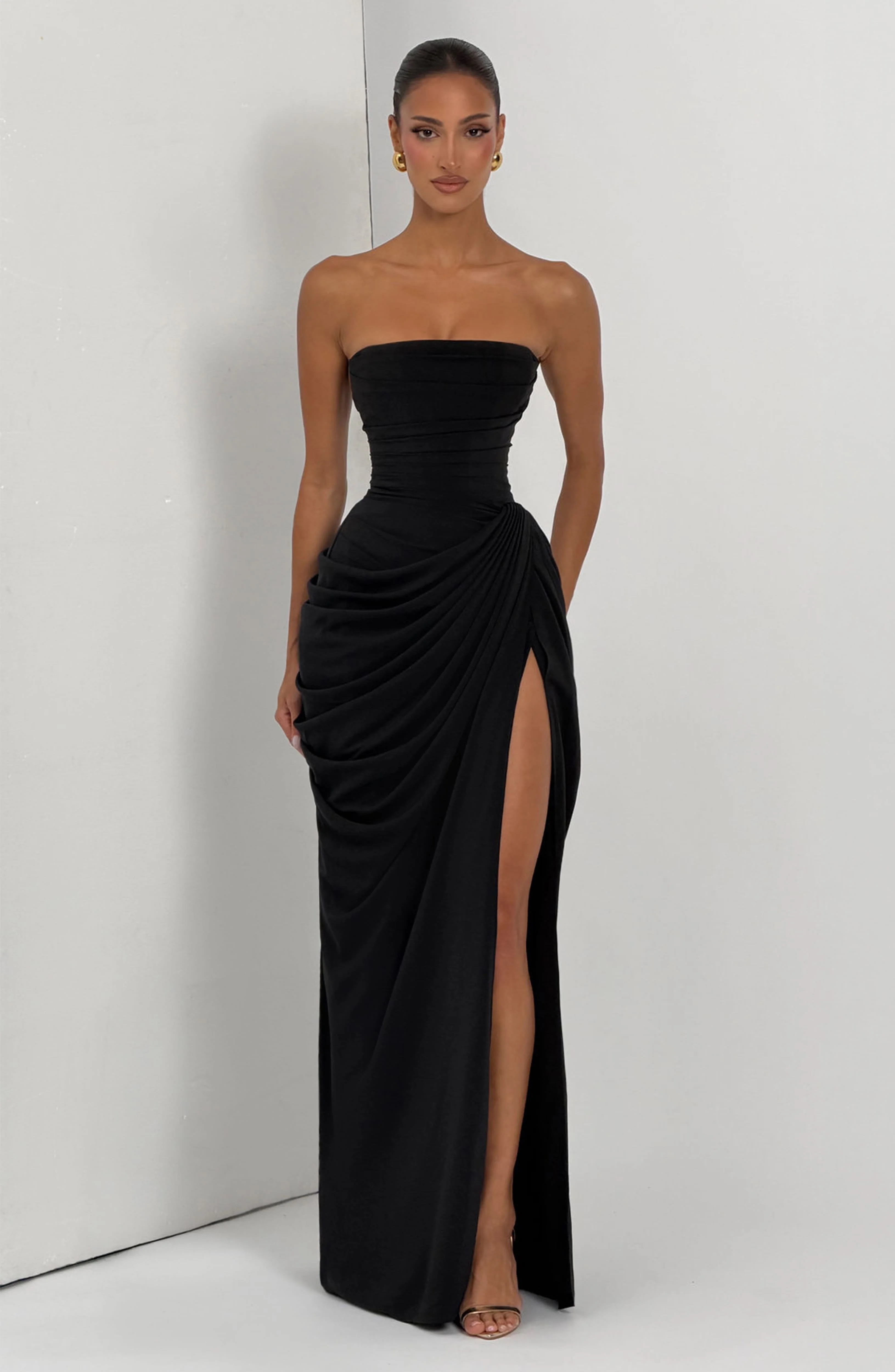 Cyra Maxi Dress - Black - Image 9