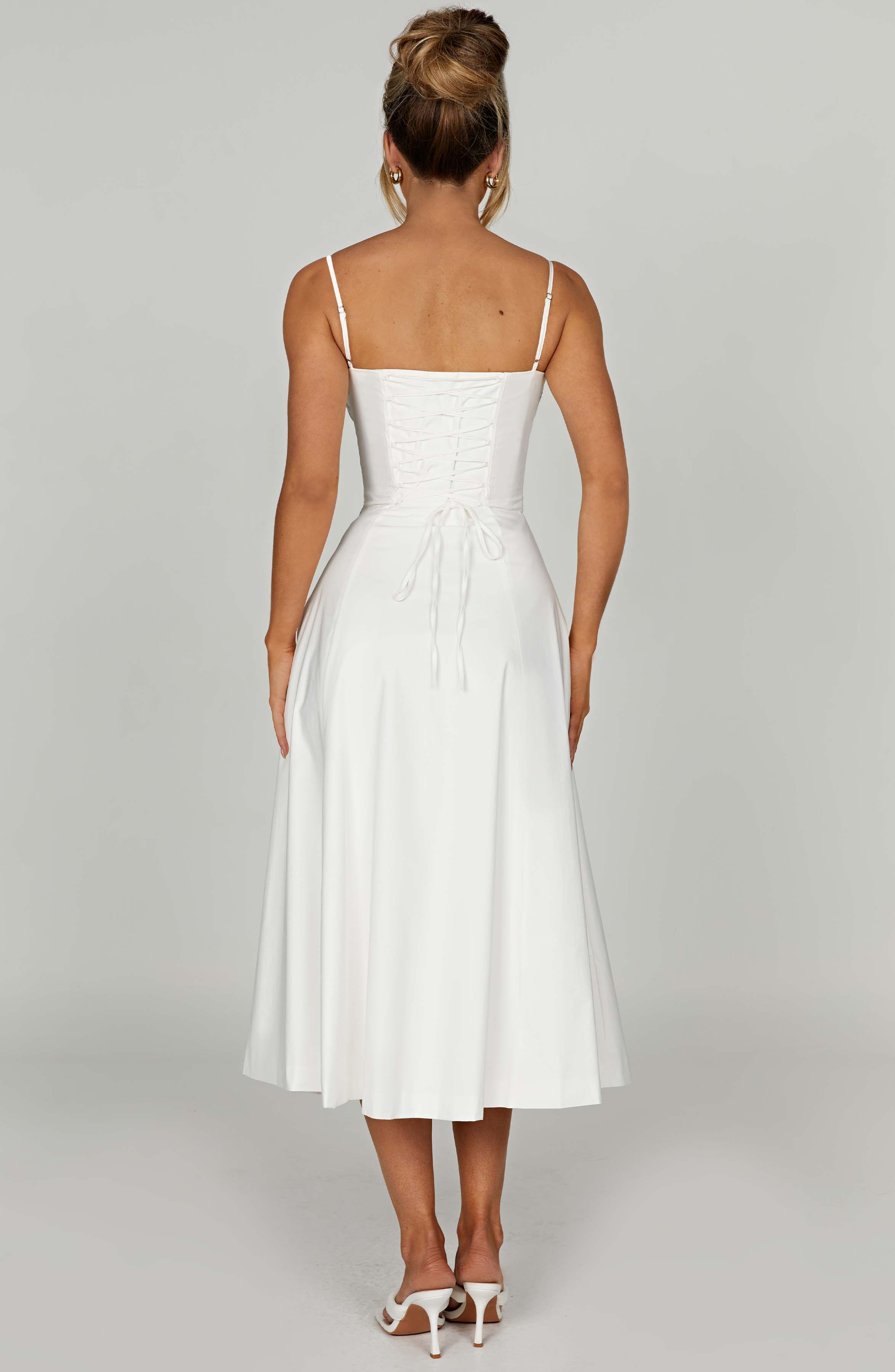 Deanna Midi Dress - Ivory - Image 6