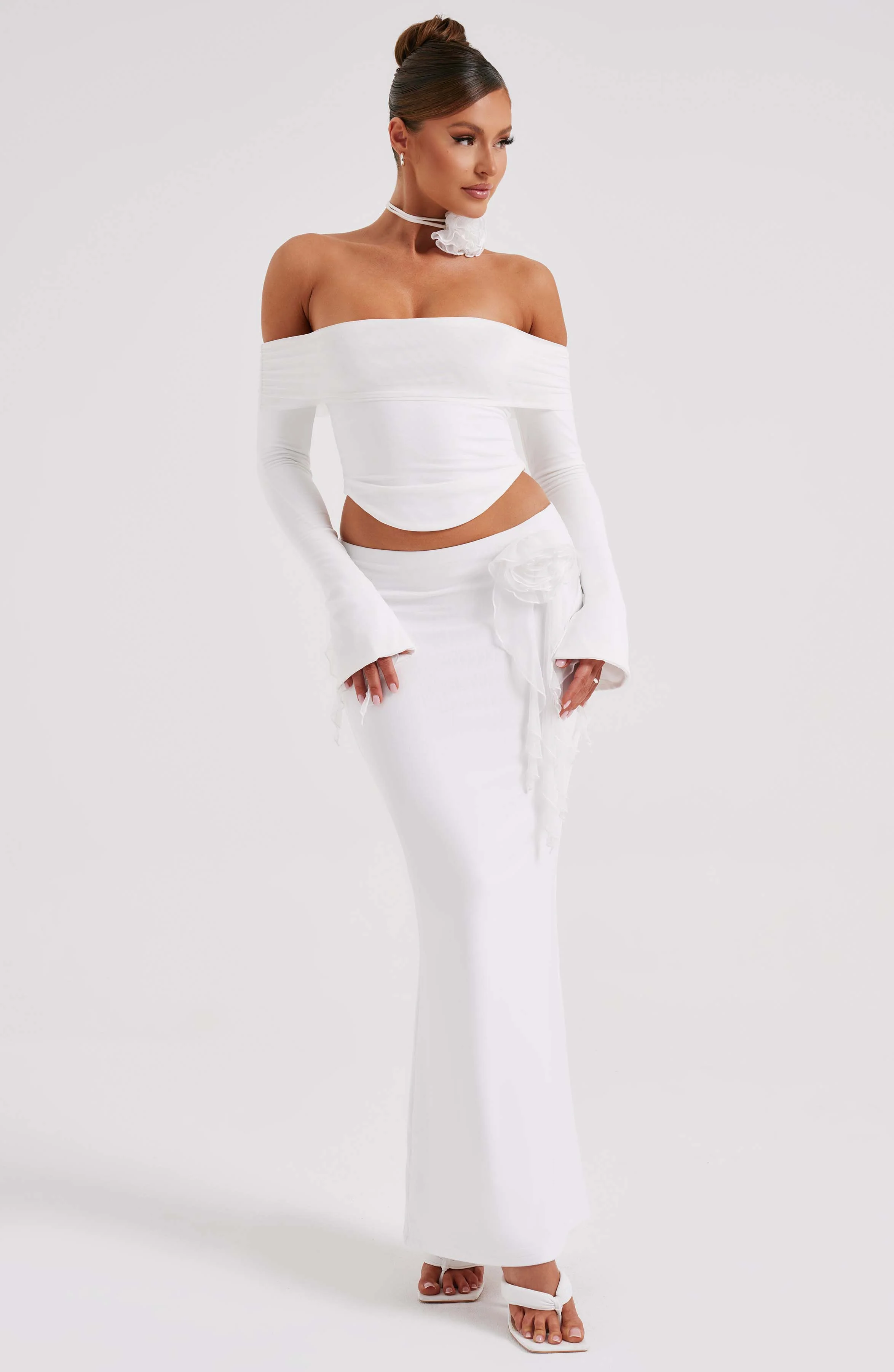 Deema Maxi Skirt - Ivory - Image 10