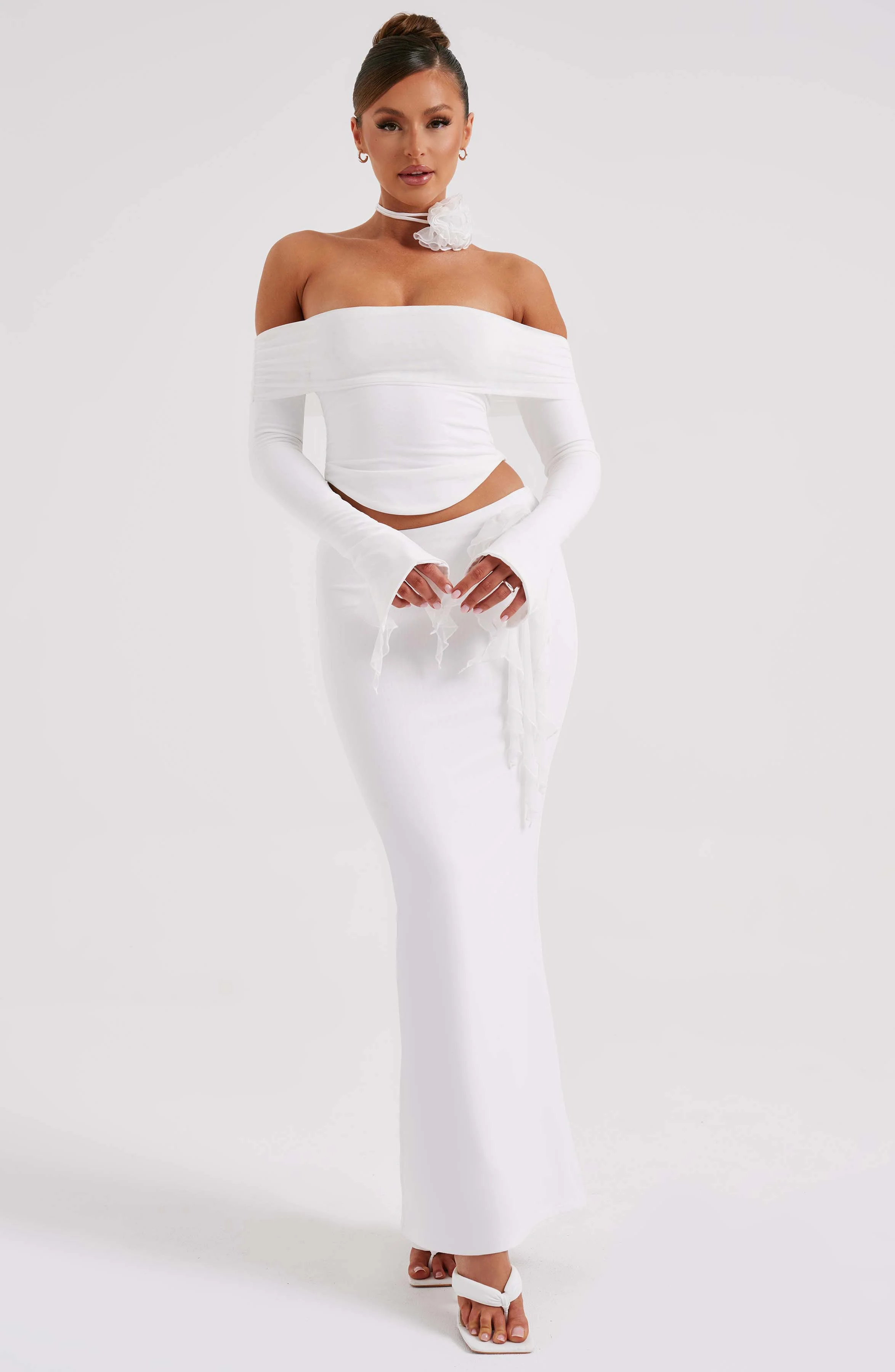 Deema Maxi Skirt - Ivory - Image 9