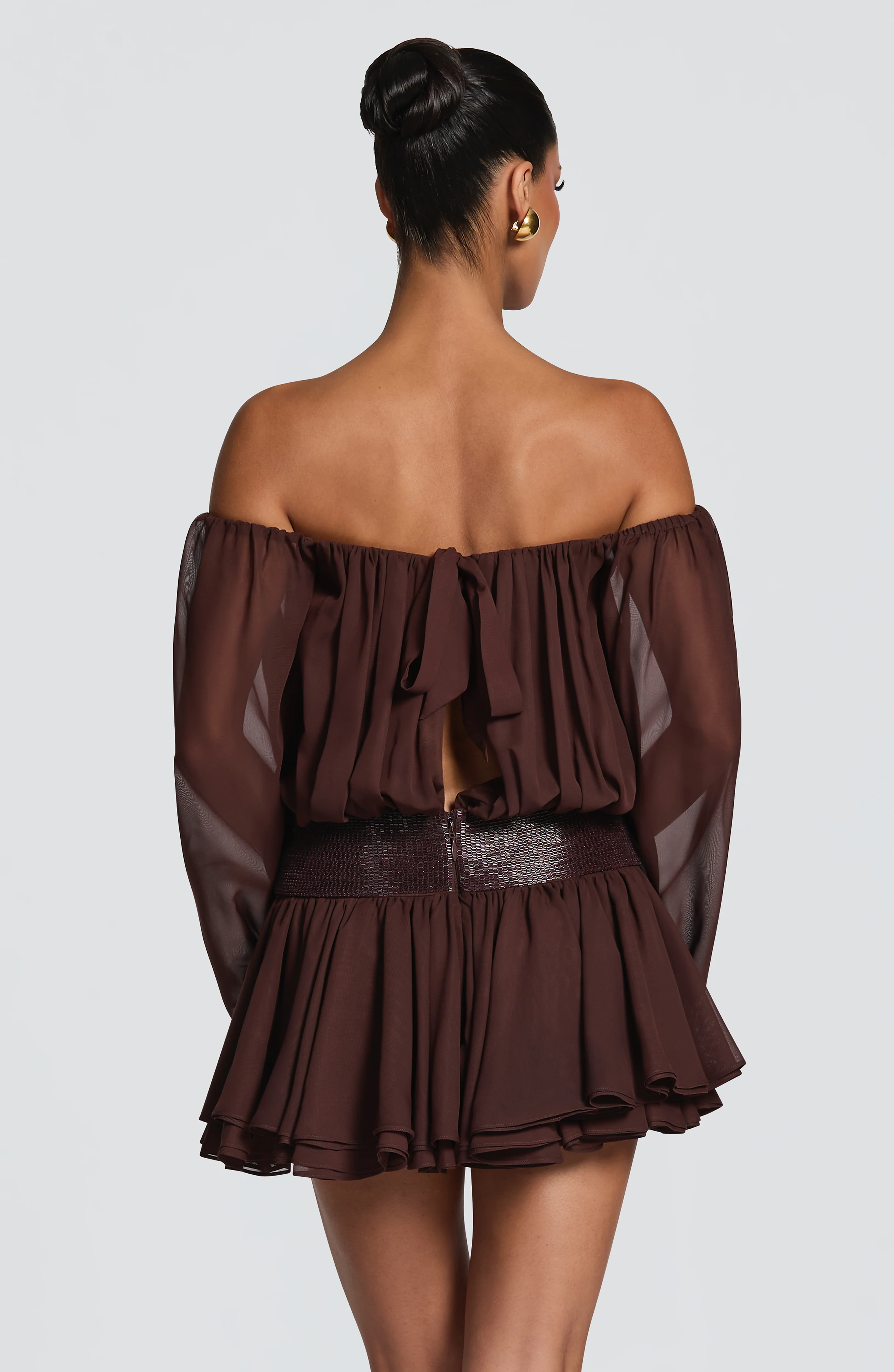 Deja Playsuit - Plum Brown - Image 2