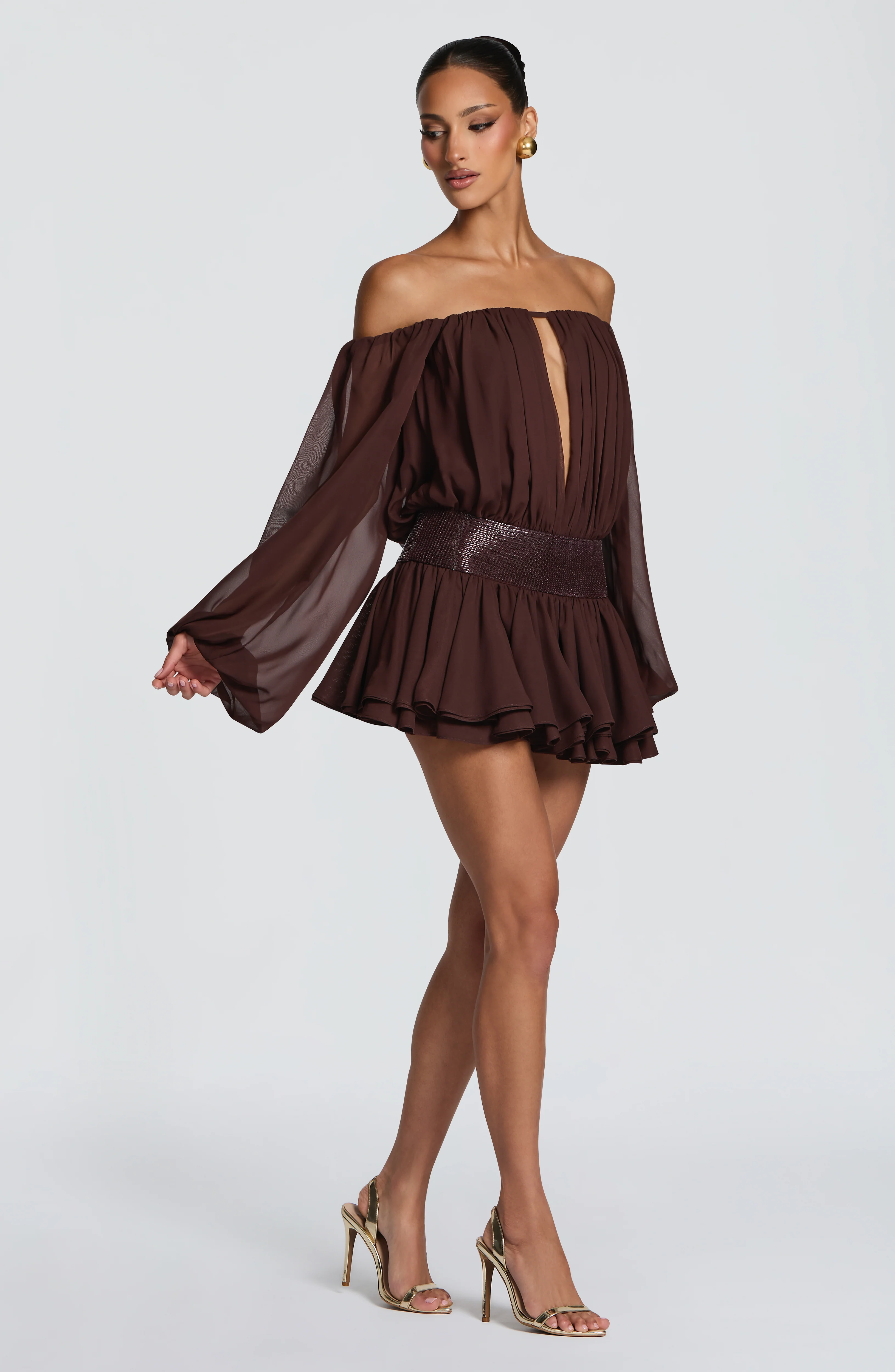 Deja Playsuit - Plum Brown - Image 3