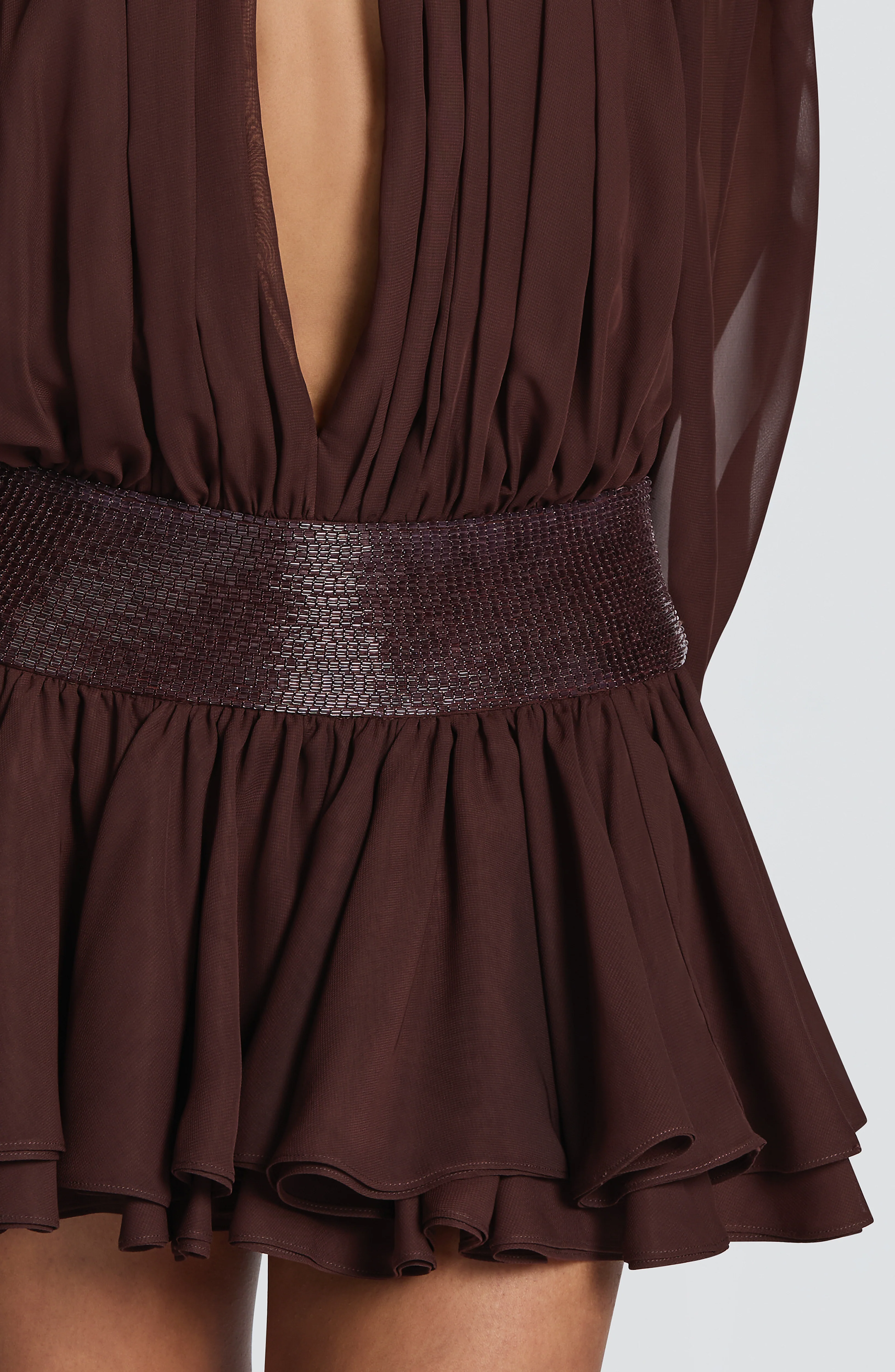 Deja Playsuit - Plum Brown - Image 6