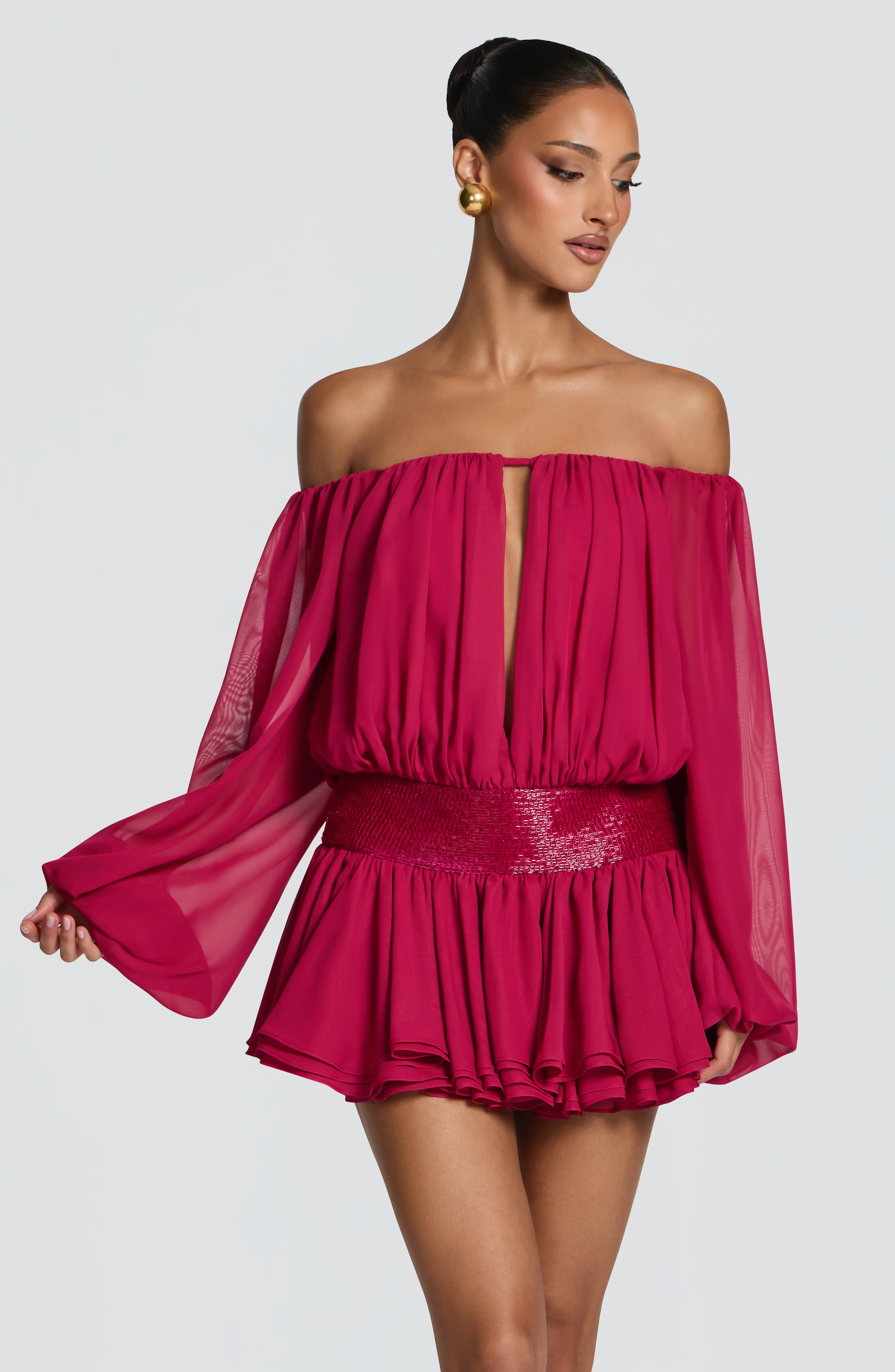Deja Playsuit - Raspberry