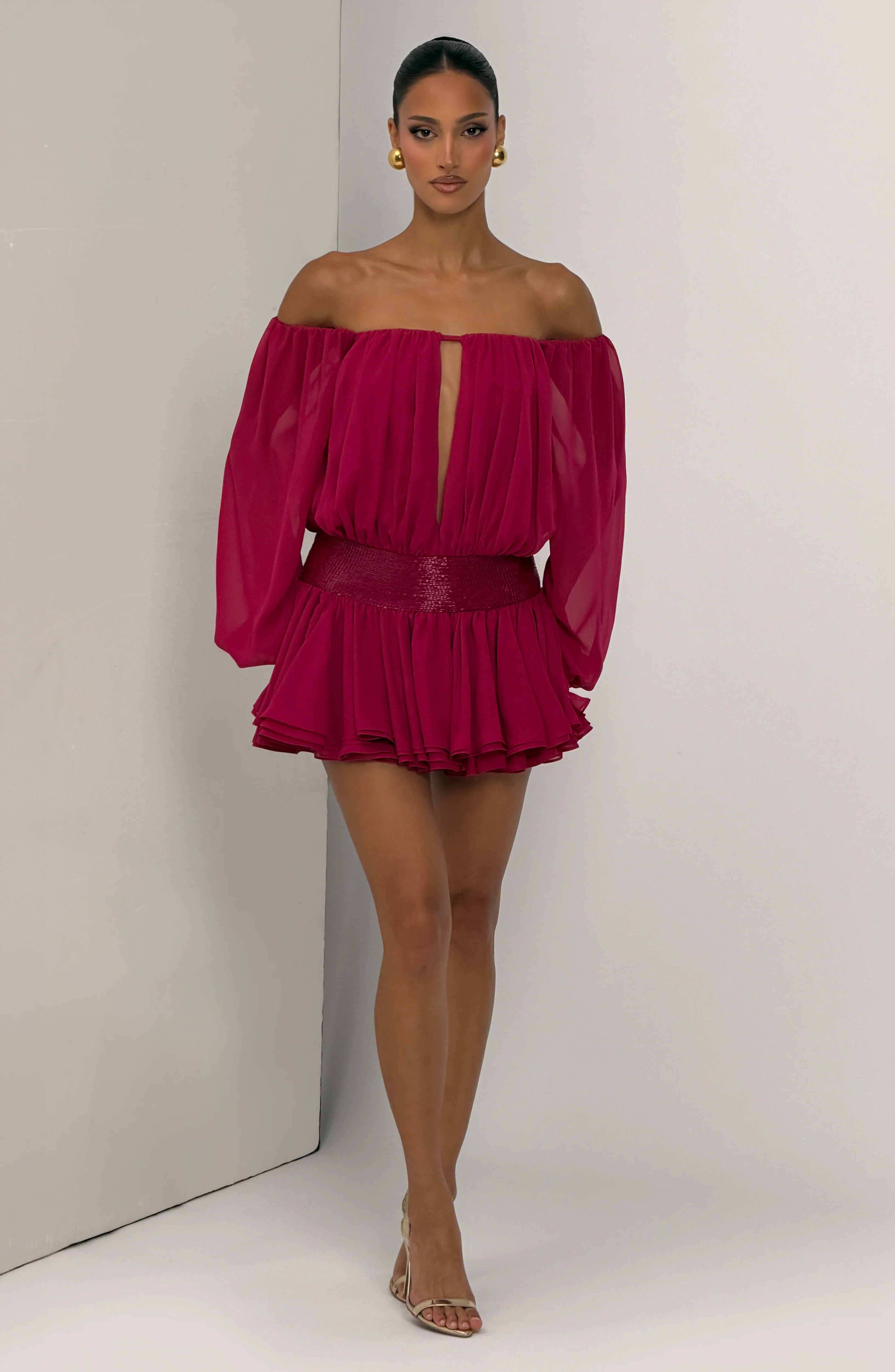 Deja Playsuit - Raspberry - Image 10