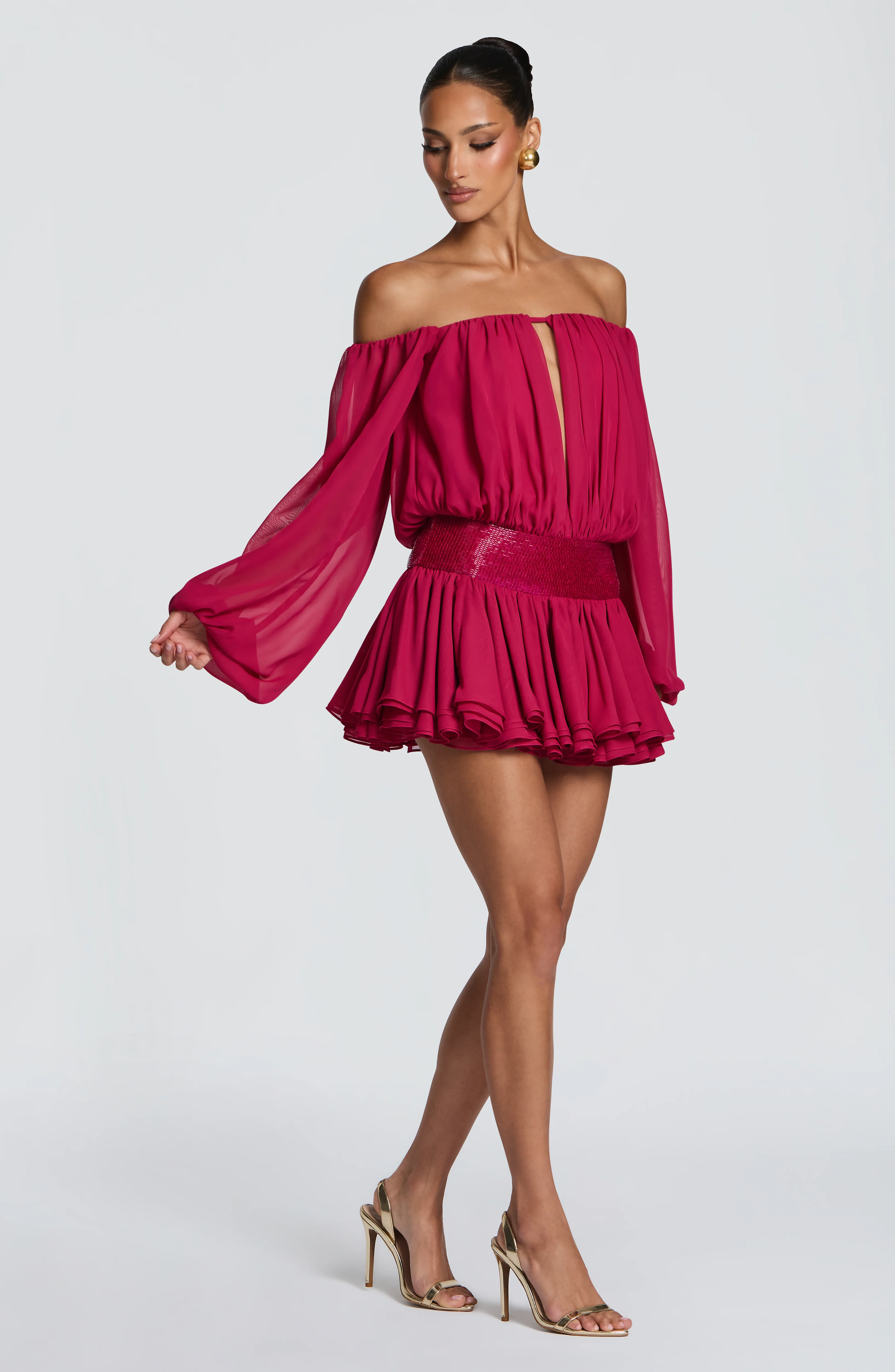 Deja Playsuit - Raspberry - Image 3
