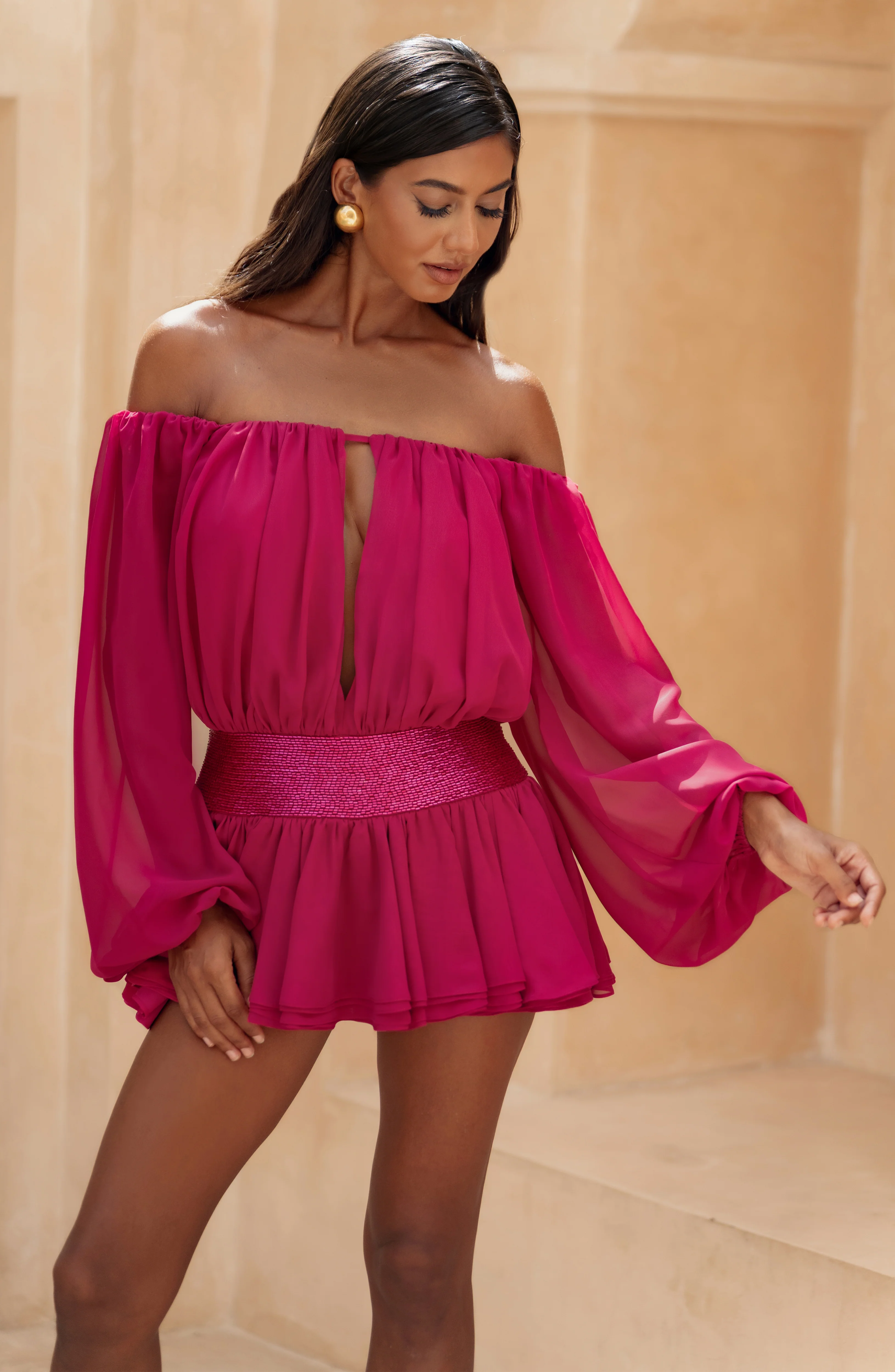 Deja Playsuit - Raspberry - Image 7