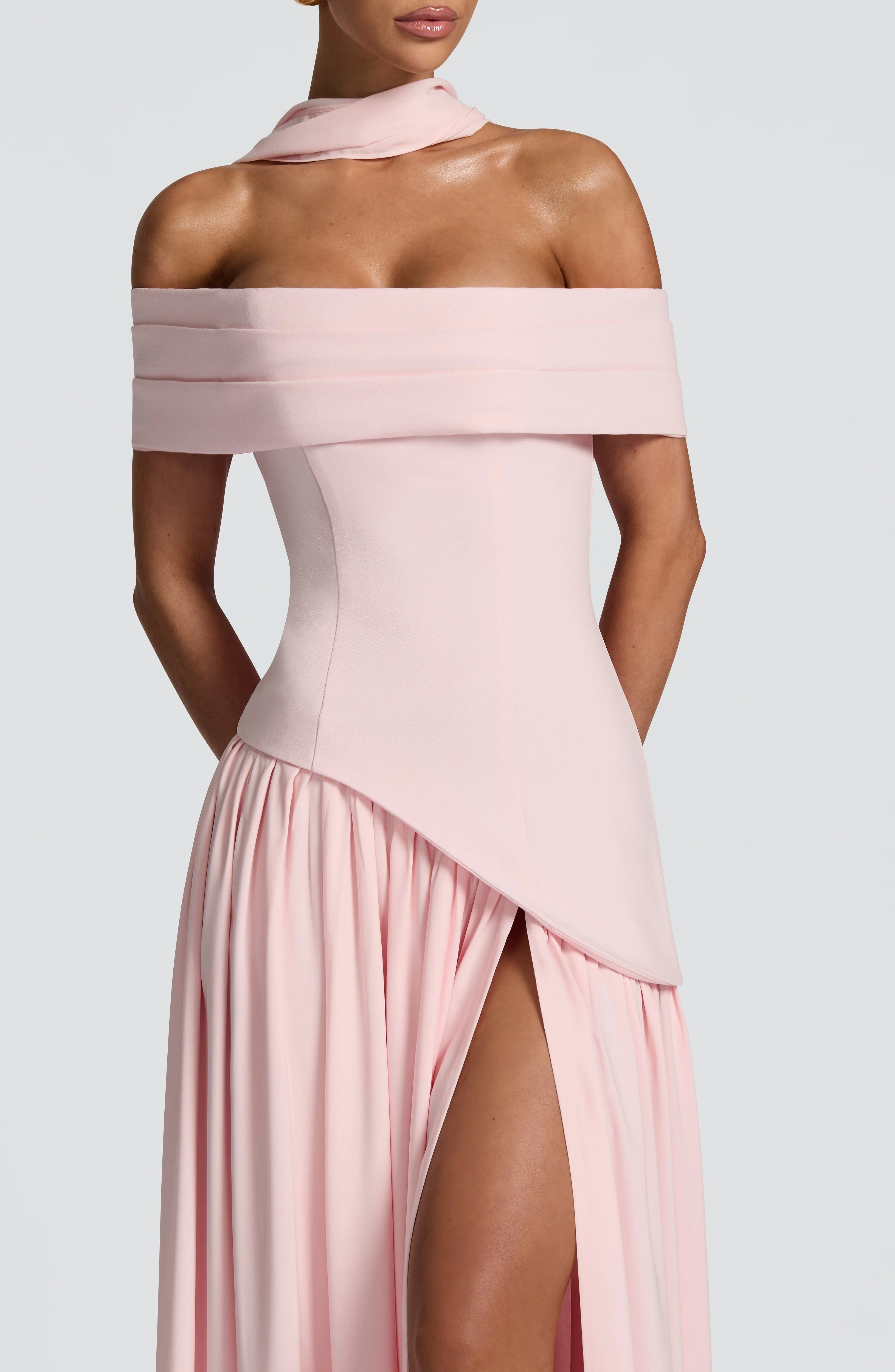 Delilah Maxi Dress - Blush - Image 5