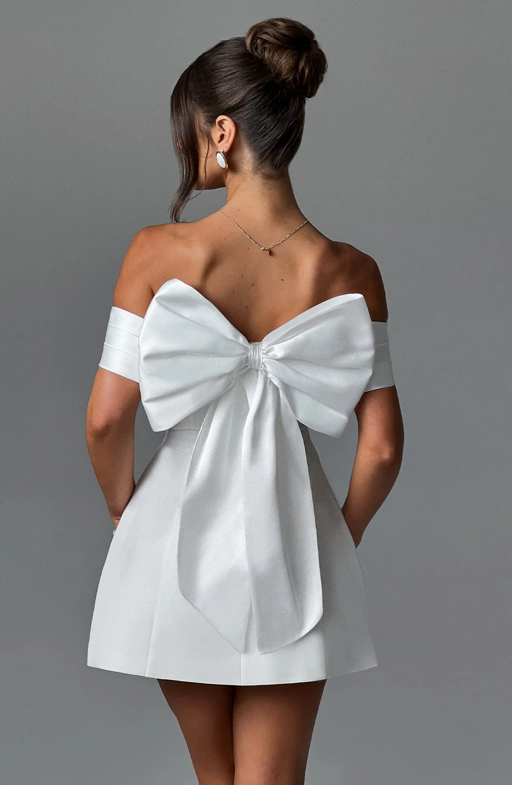 Delta Mini Dress - Ivory - Image 2