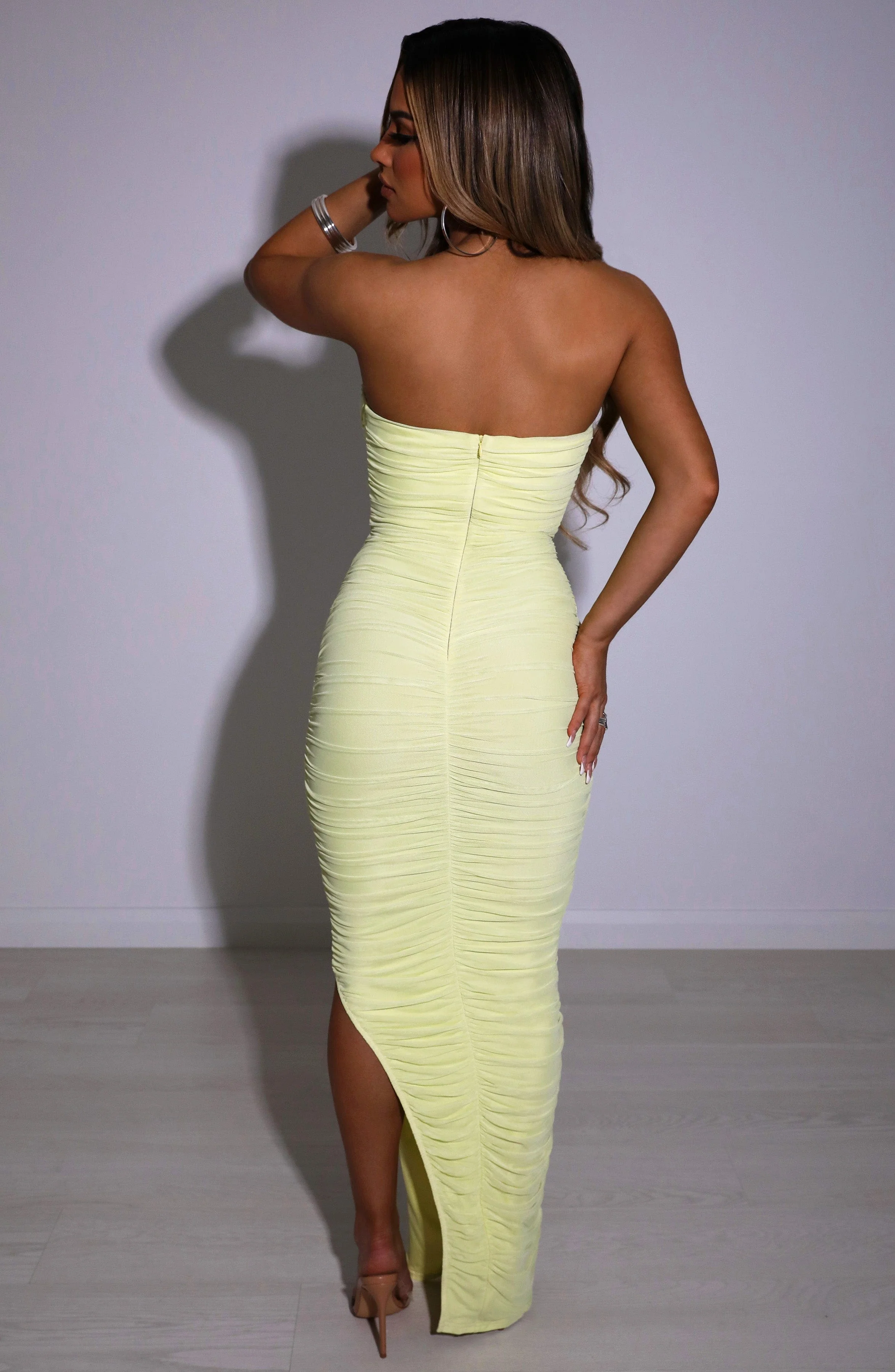 Demi Maxi Dress - Lime - Image 4