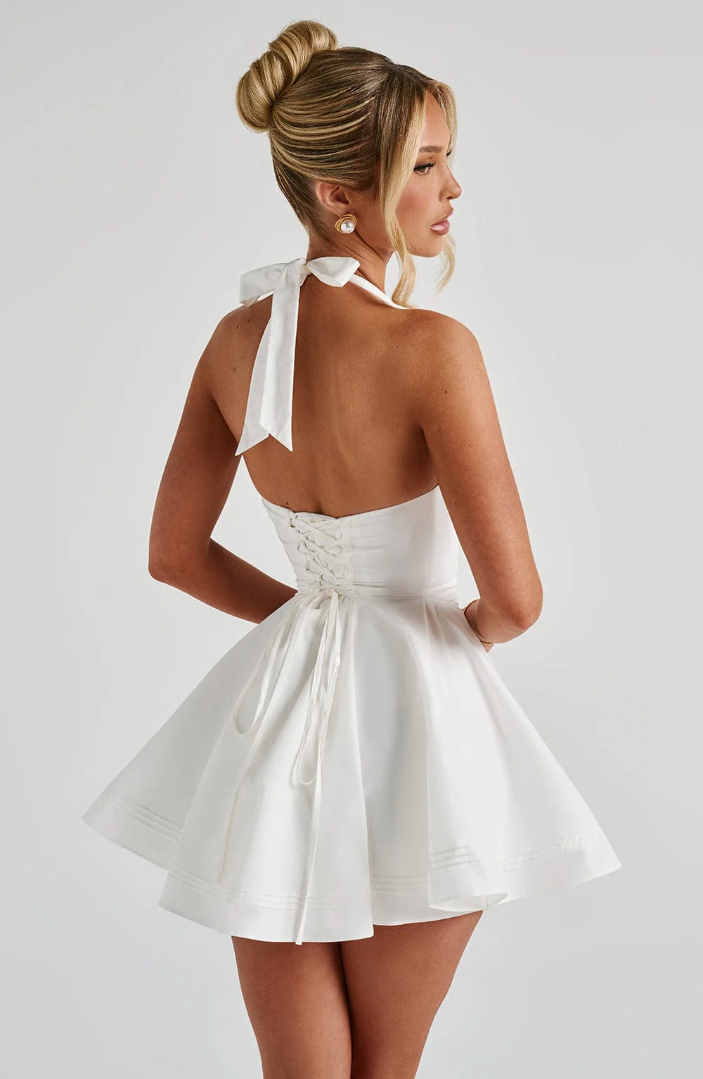 Doris Mini Dress - Ivory - Image 5