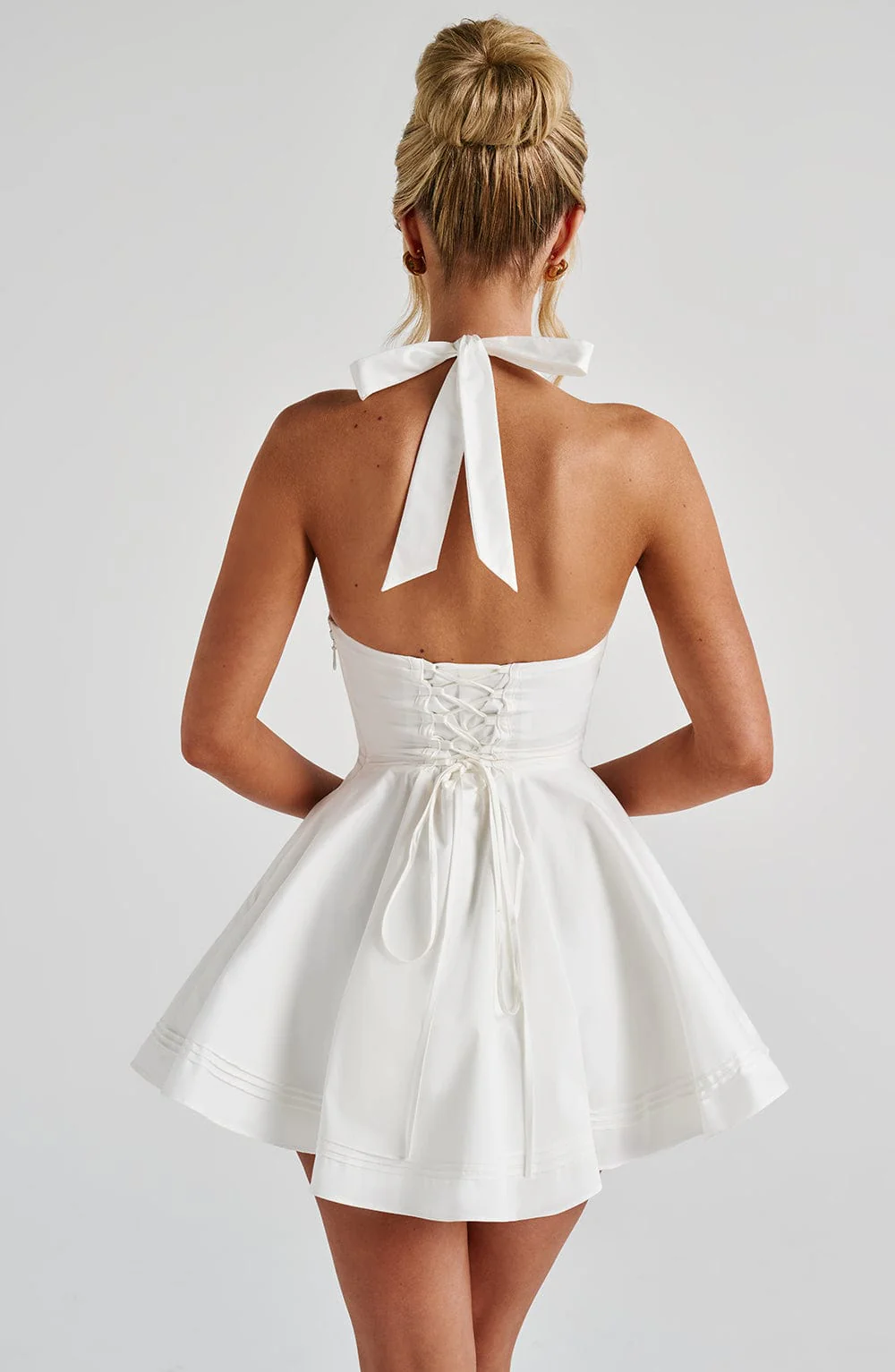 Doris Mini Dress - Ivory - Image 9