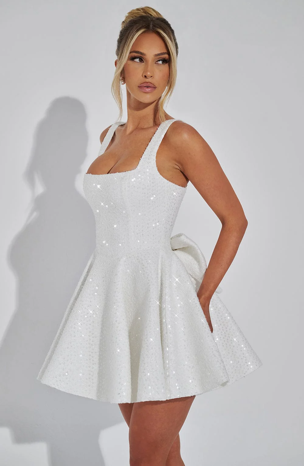 Dorothy Mini Dress - Ivory - Image 4