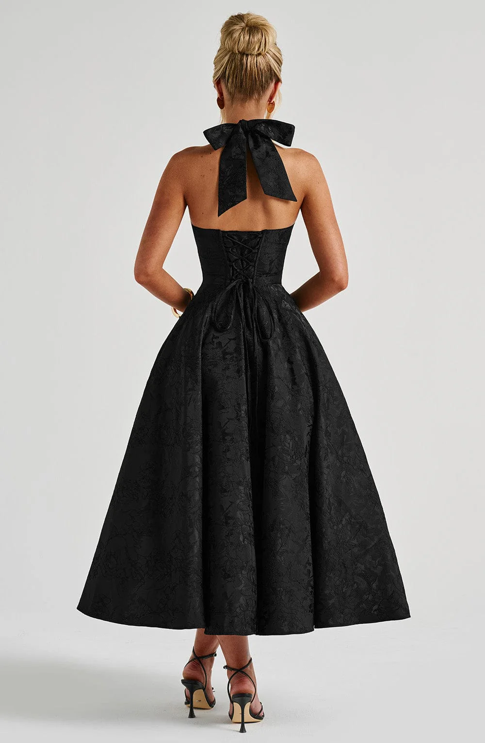Effie Midi Dress - Black - Image 3