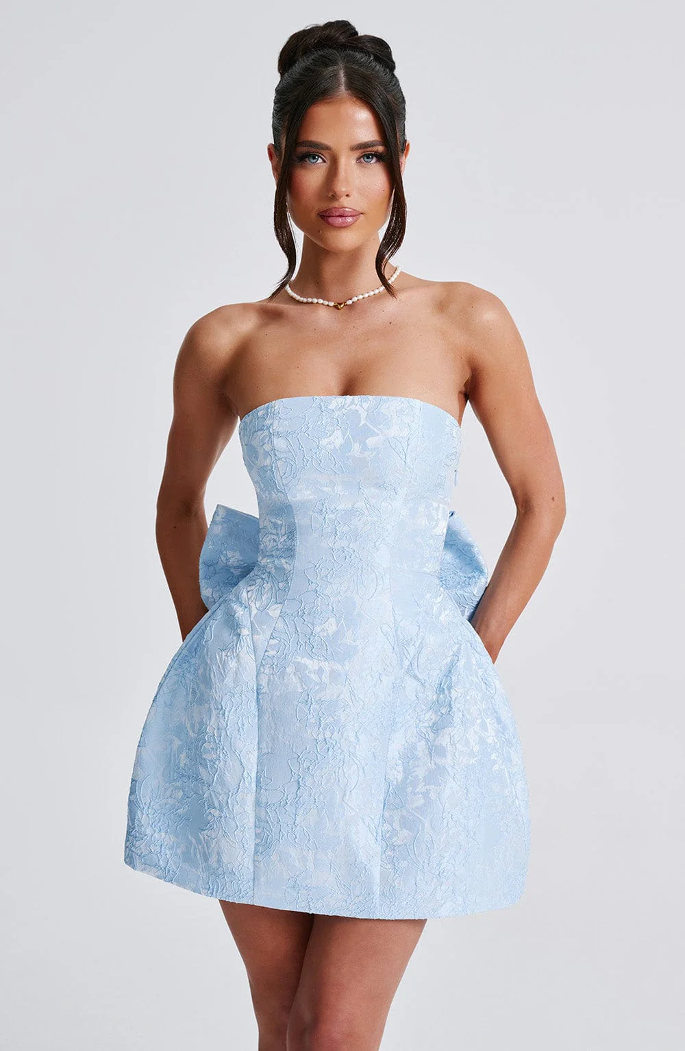 Elenora Mini Dress - Blue - Image 10