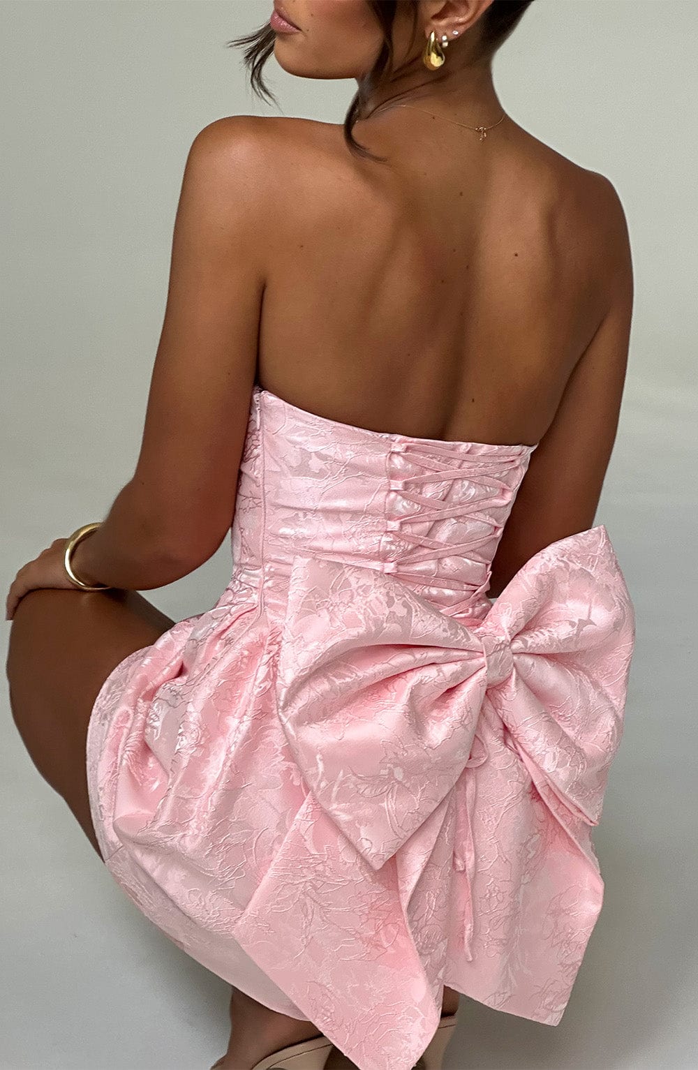 Elenora Mini Dress - Blush - Image 3