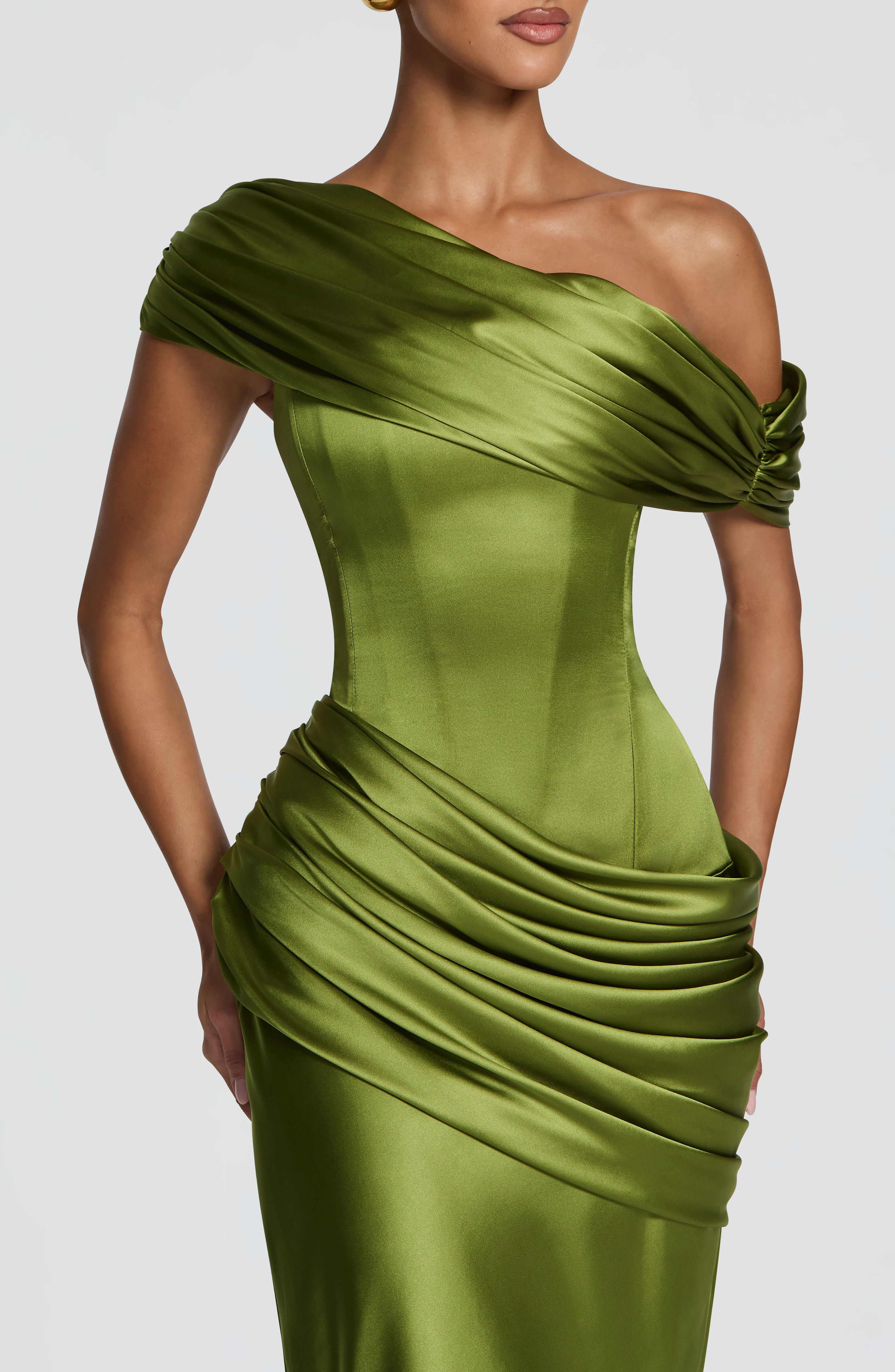 Ella Maxi Dress - Olive - Image 11