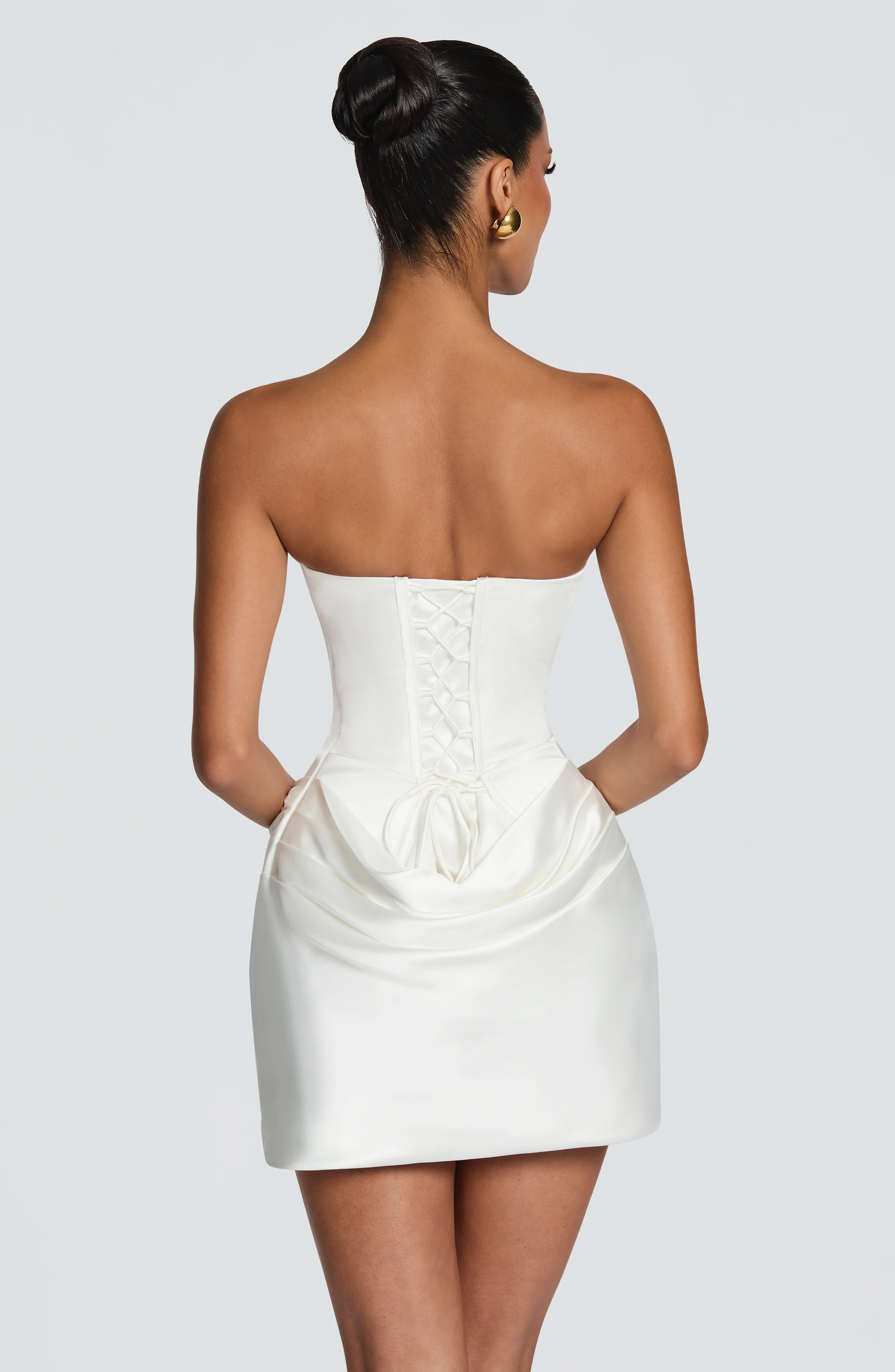 Ella Mini Dress - Ivory - Image 6