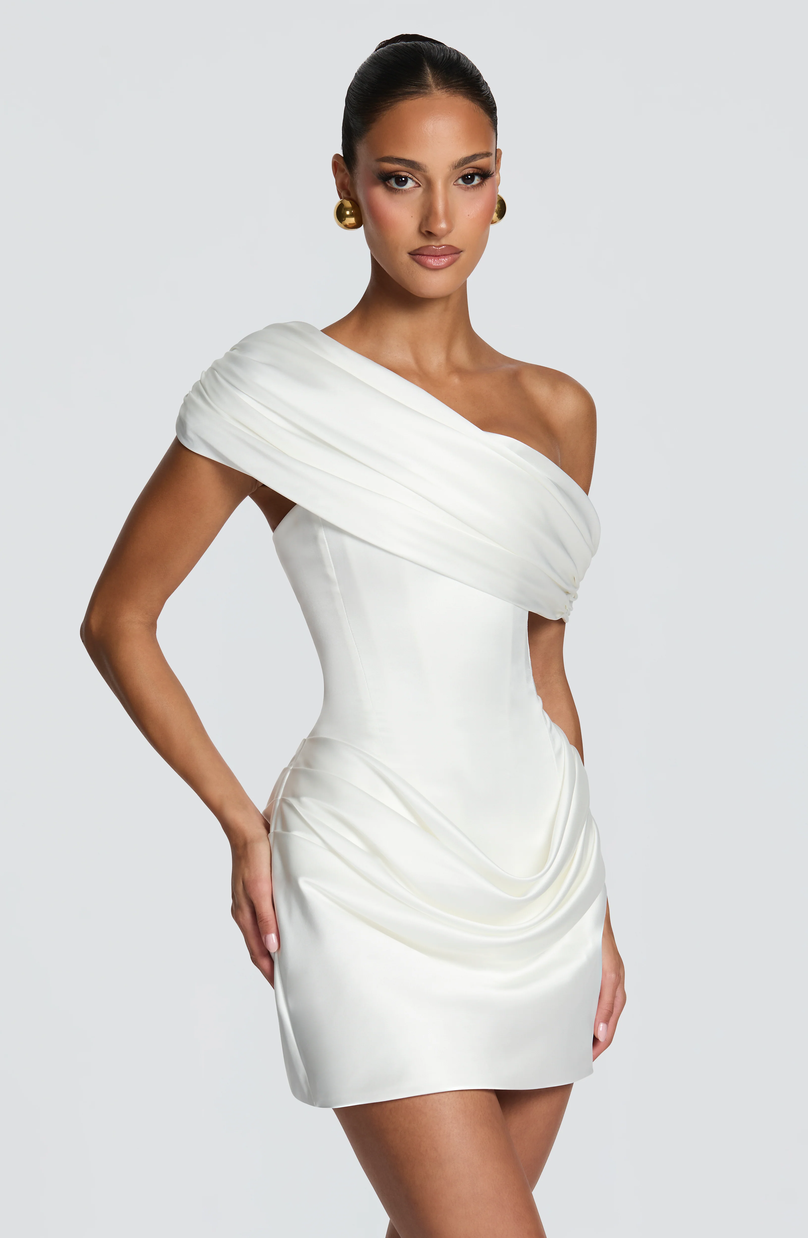 Ella Mini Dress - Ivory - Image 7