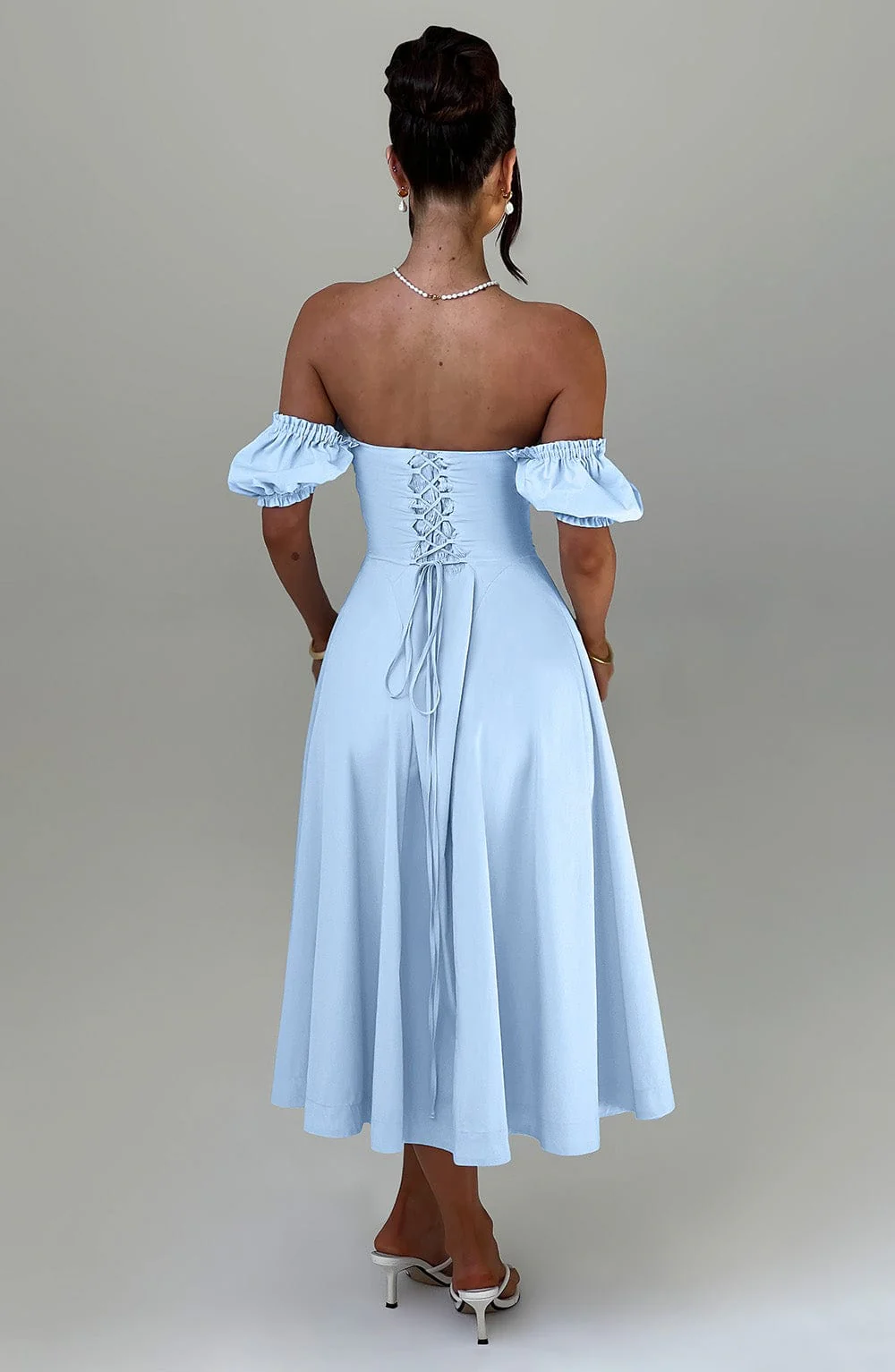 Elora Midi Dress - Blue - Image 3