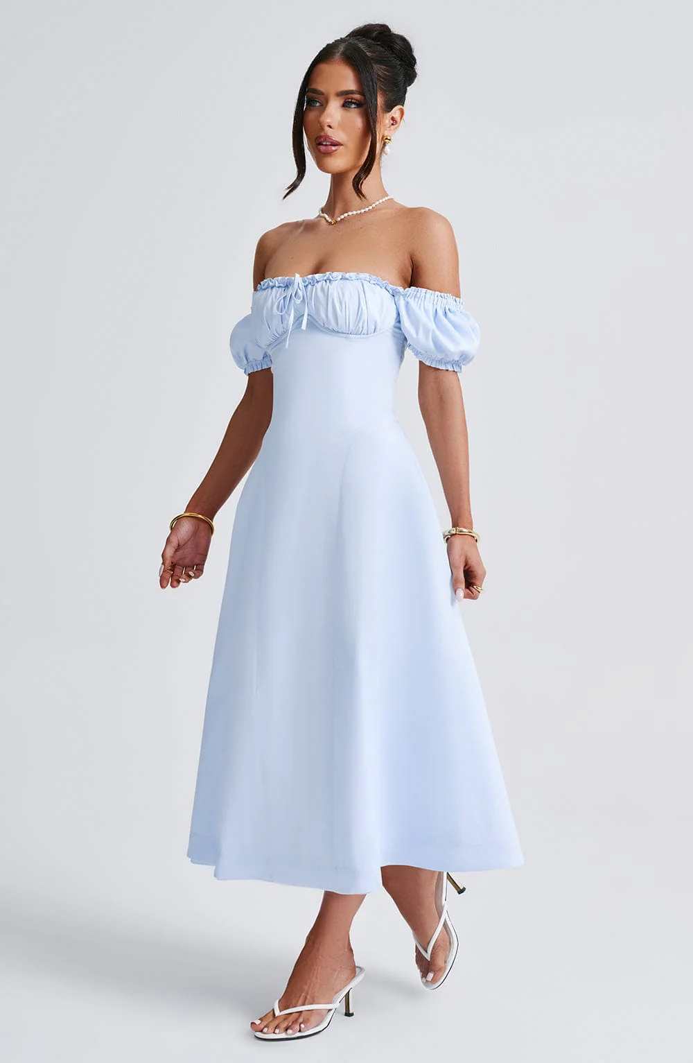 Elora Midi Dress - Blue - Image 5