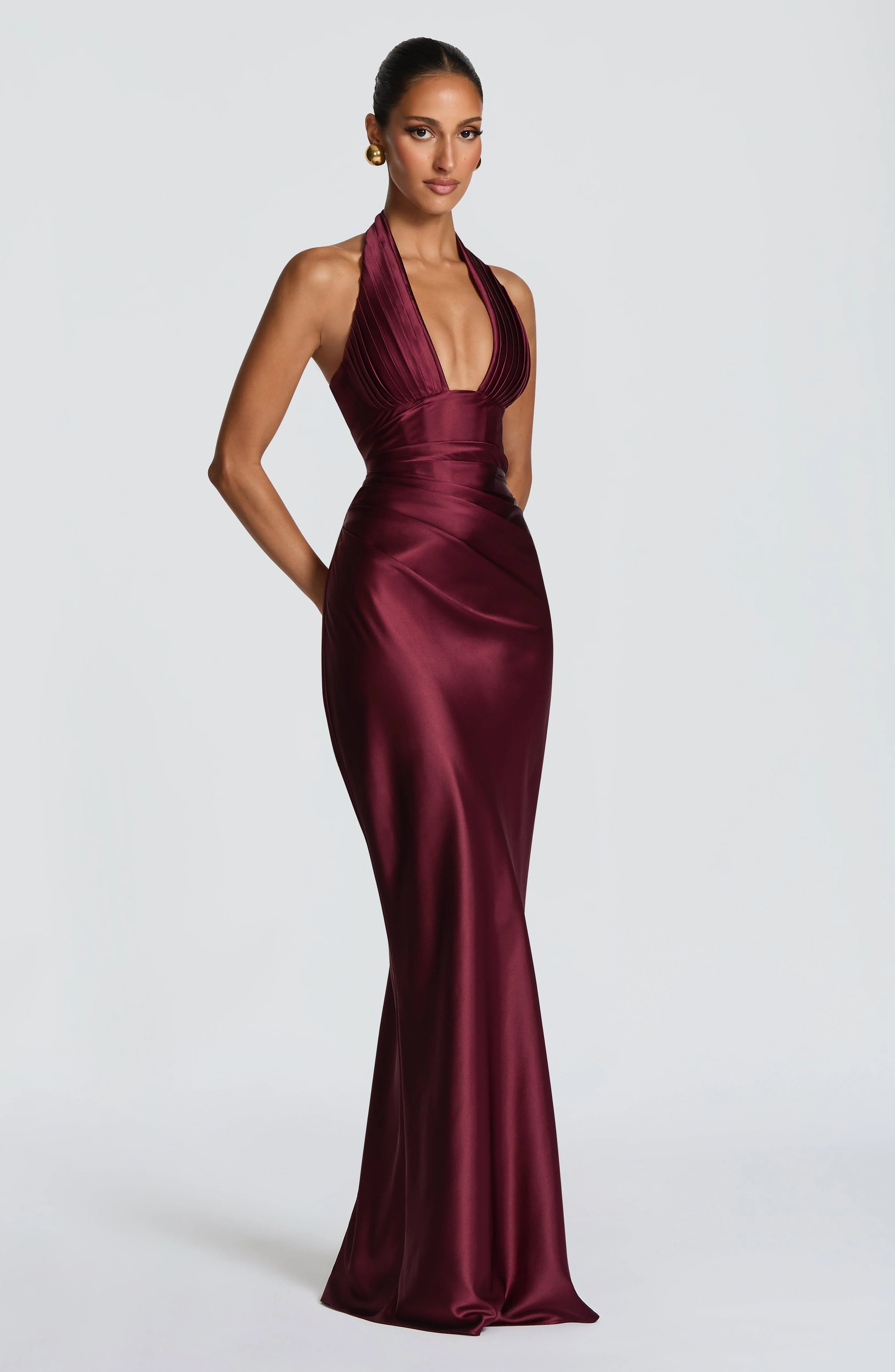 Elowen Maxi Dress - Cherry Lacquer - Image 3
