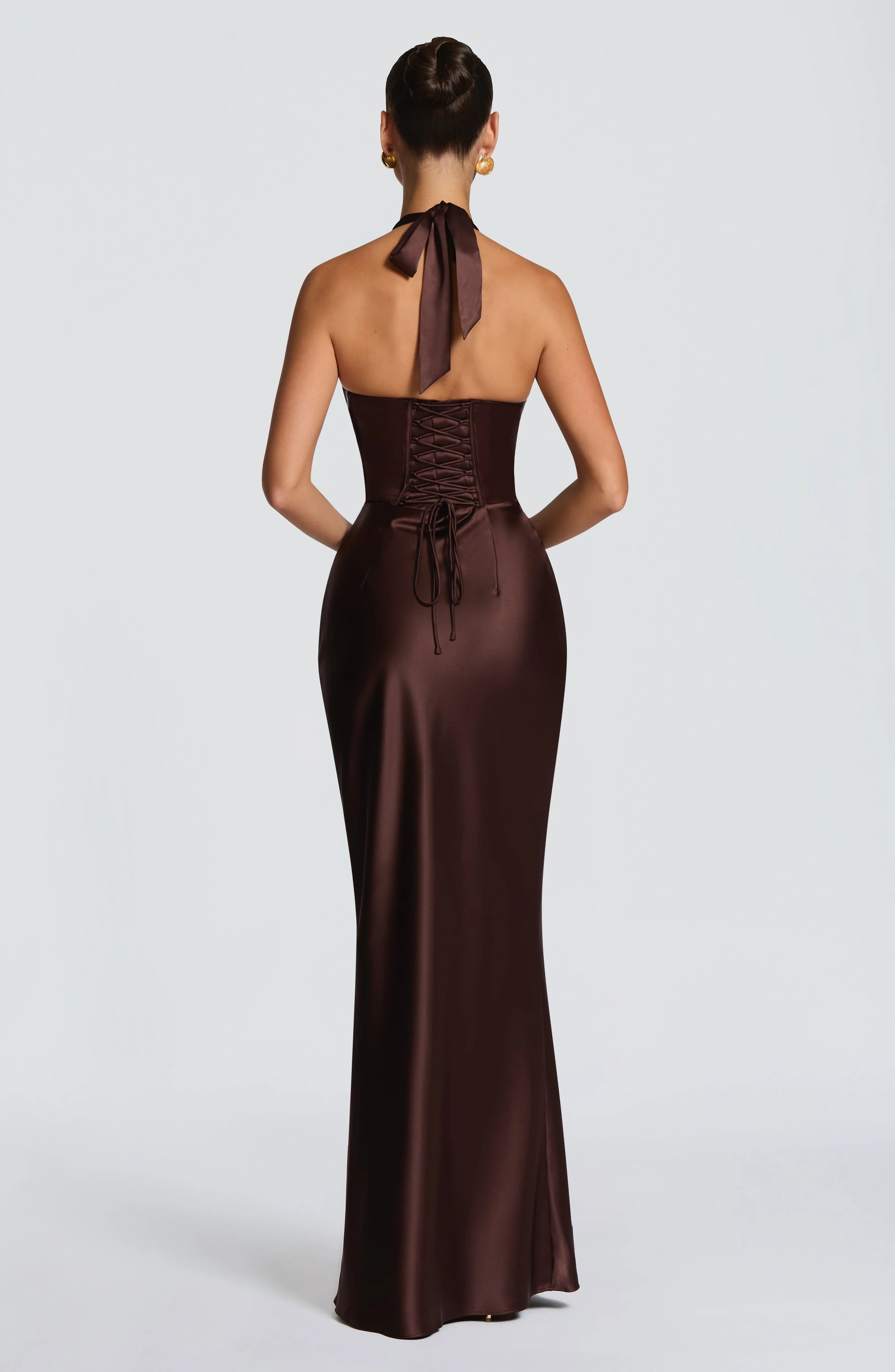 Elowen Maxi Dress - Plum Brown - Image 2
