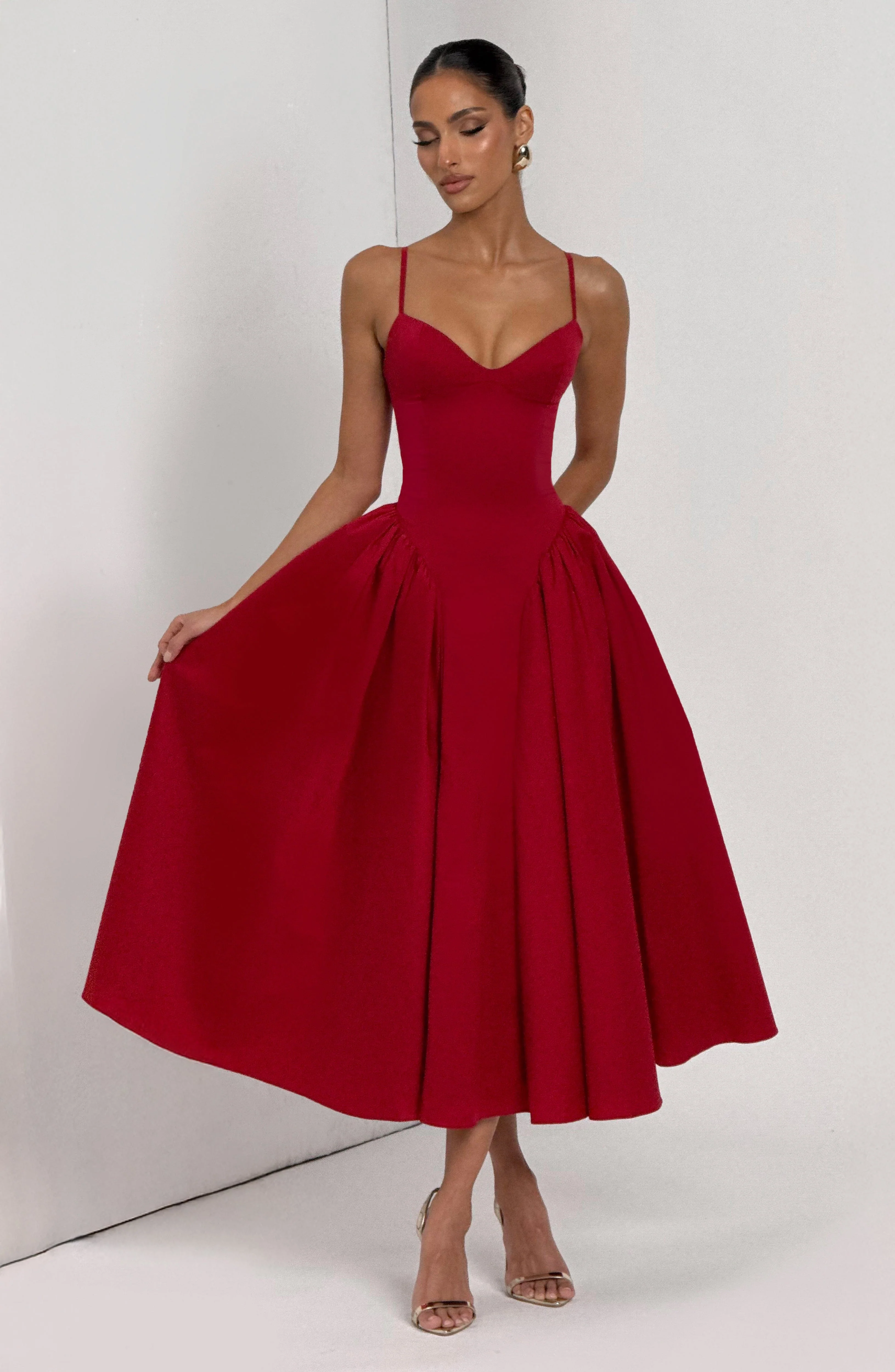 Emerson Midi Dress - Red - Image 6