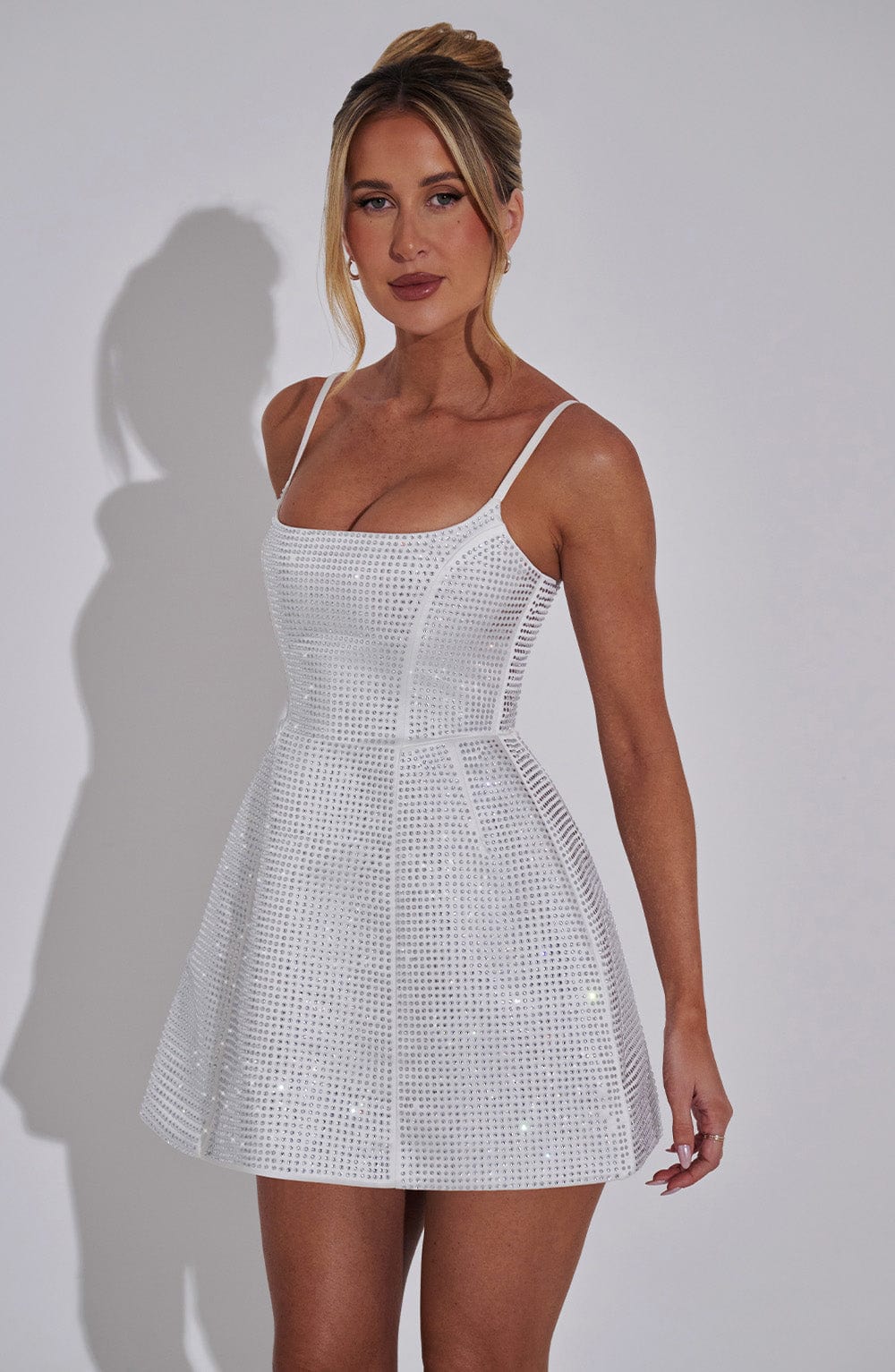 Emma Mini Dress - Ivory - Image 8