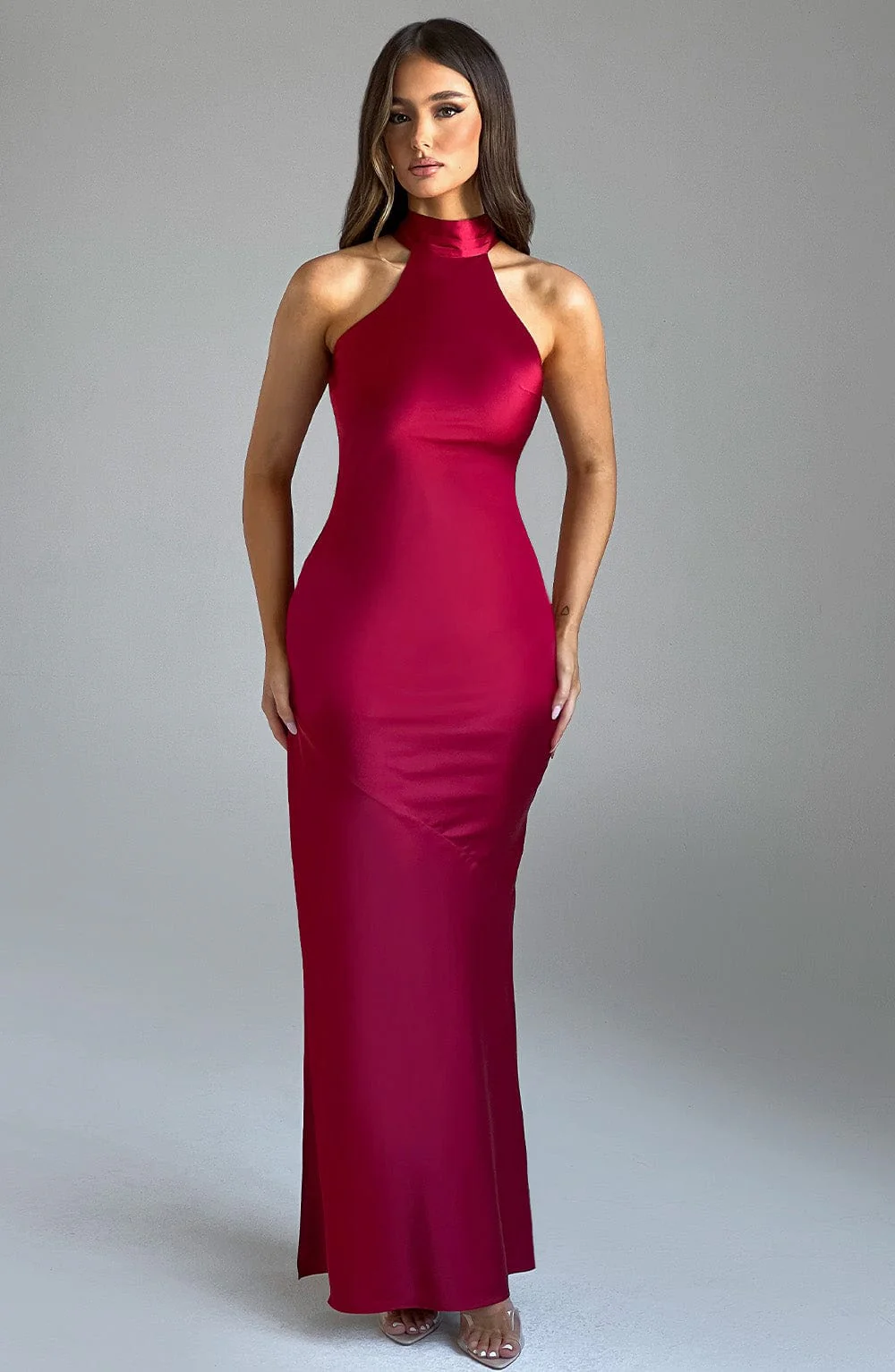 Etta Maxi Dress - Wine - Image 3