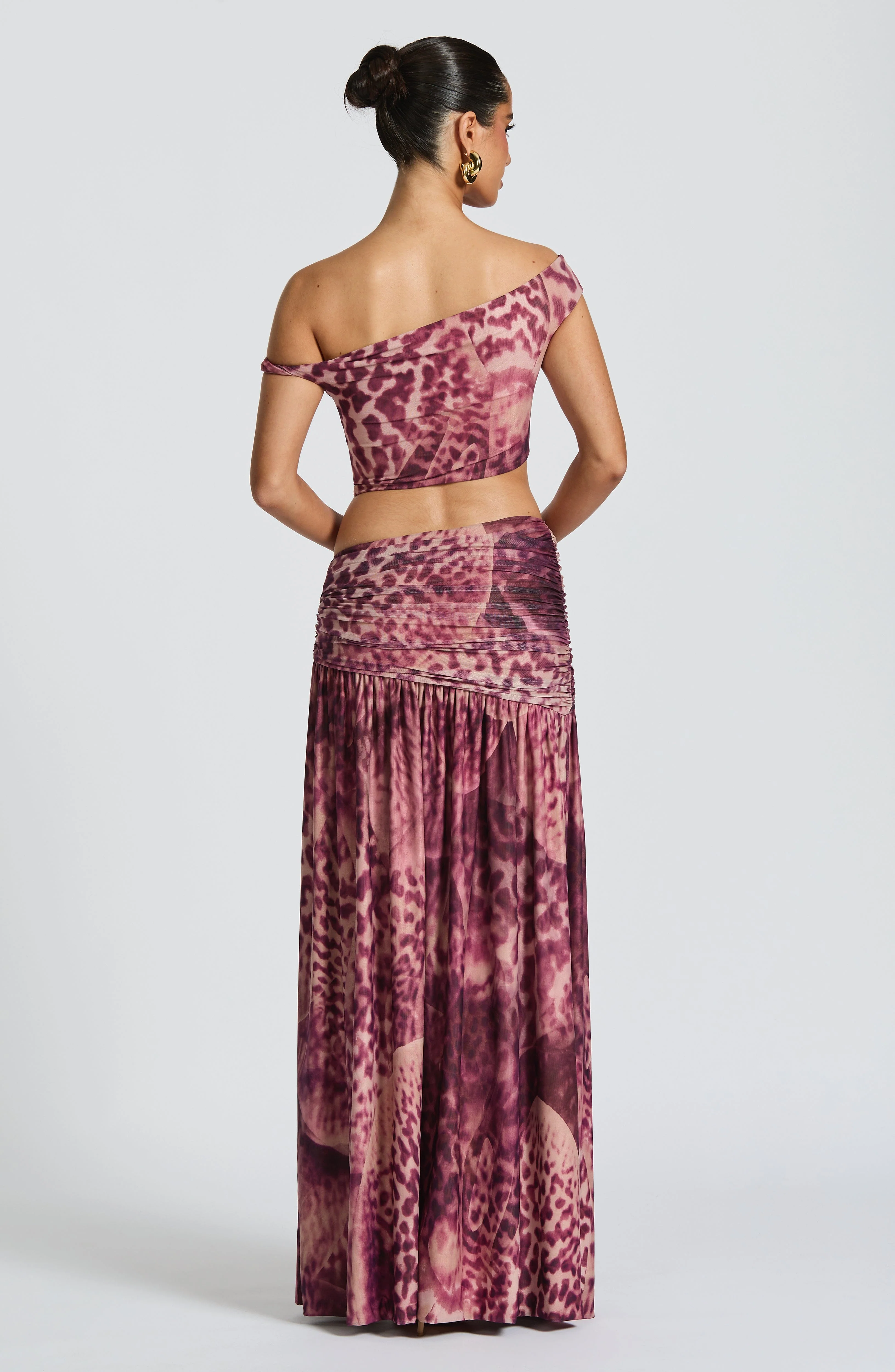Eva Top - Magenta Orchid Print - Image 3
