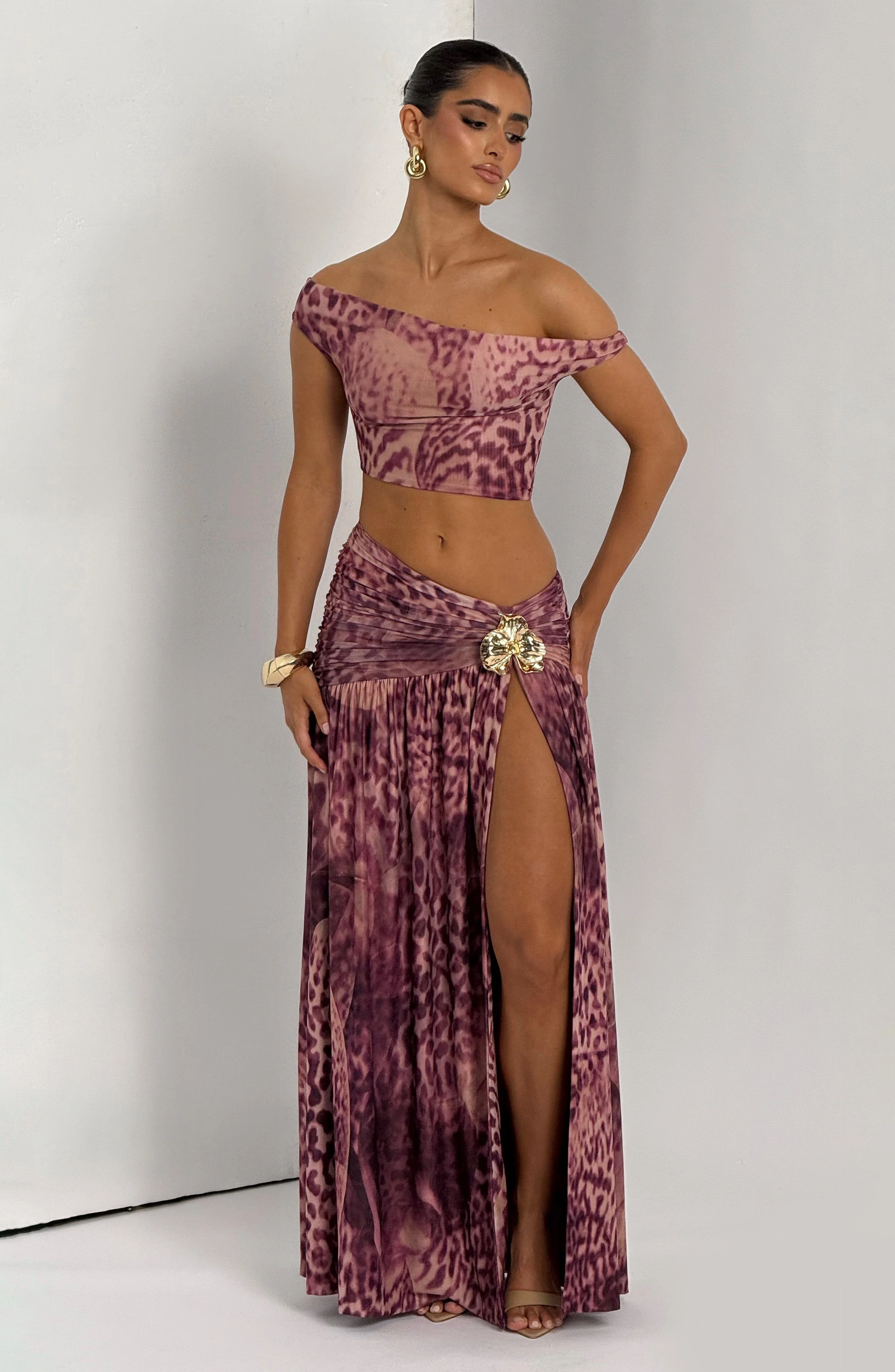 Eva Top - Magenta Orchid Print - Image 5