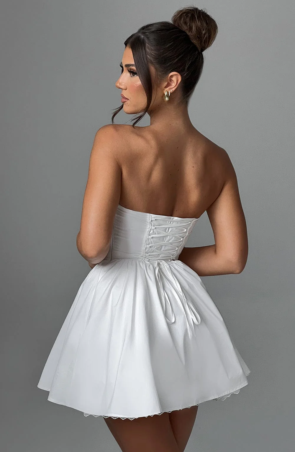 Evie Mini Dress - Ivory - Image 2