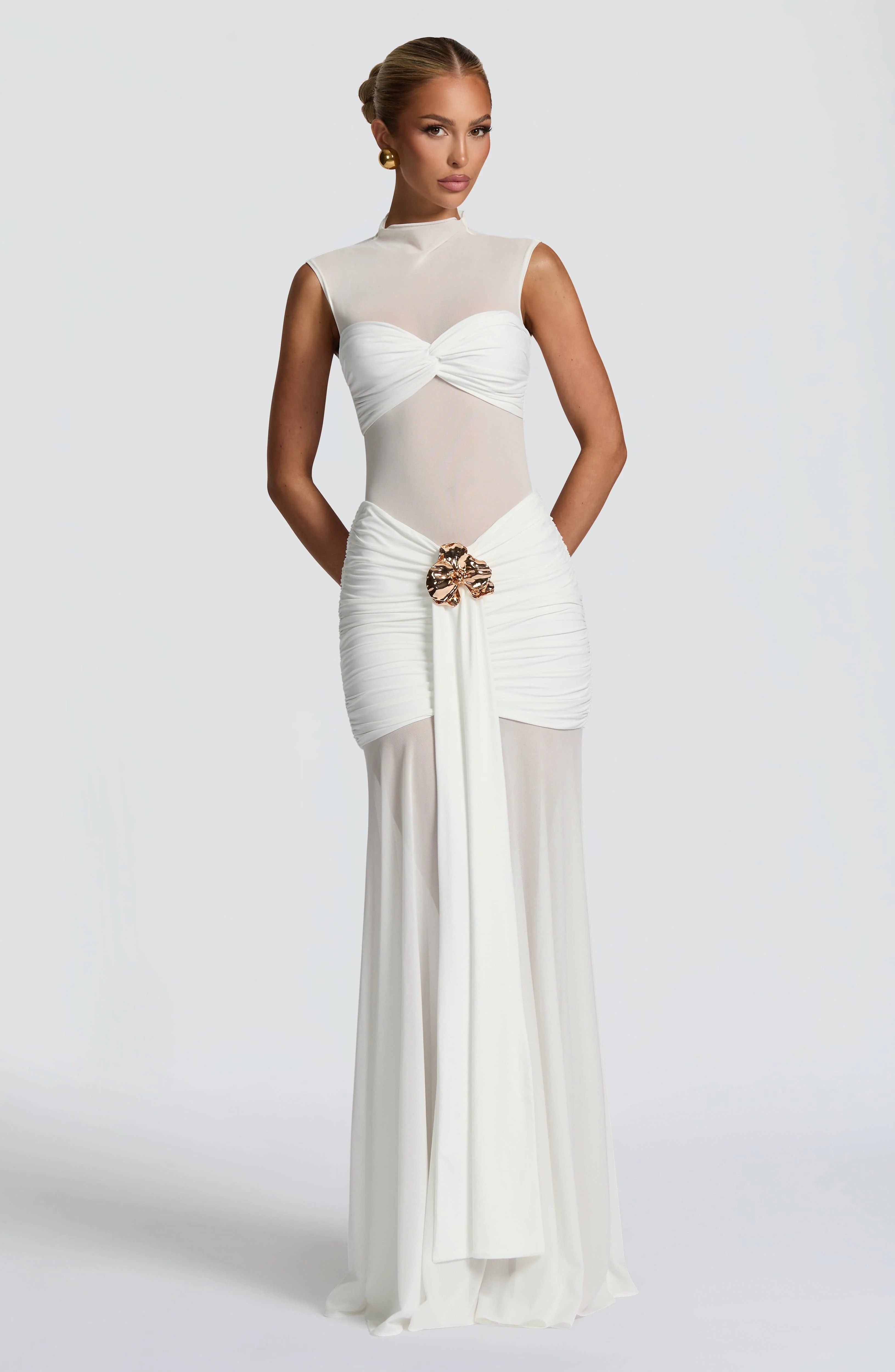 Fae Maxi Skirt - White - Image 7