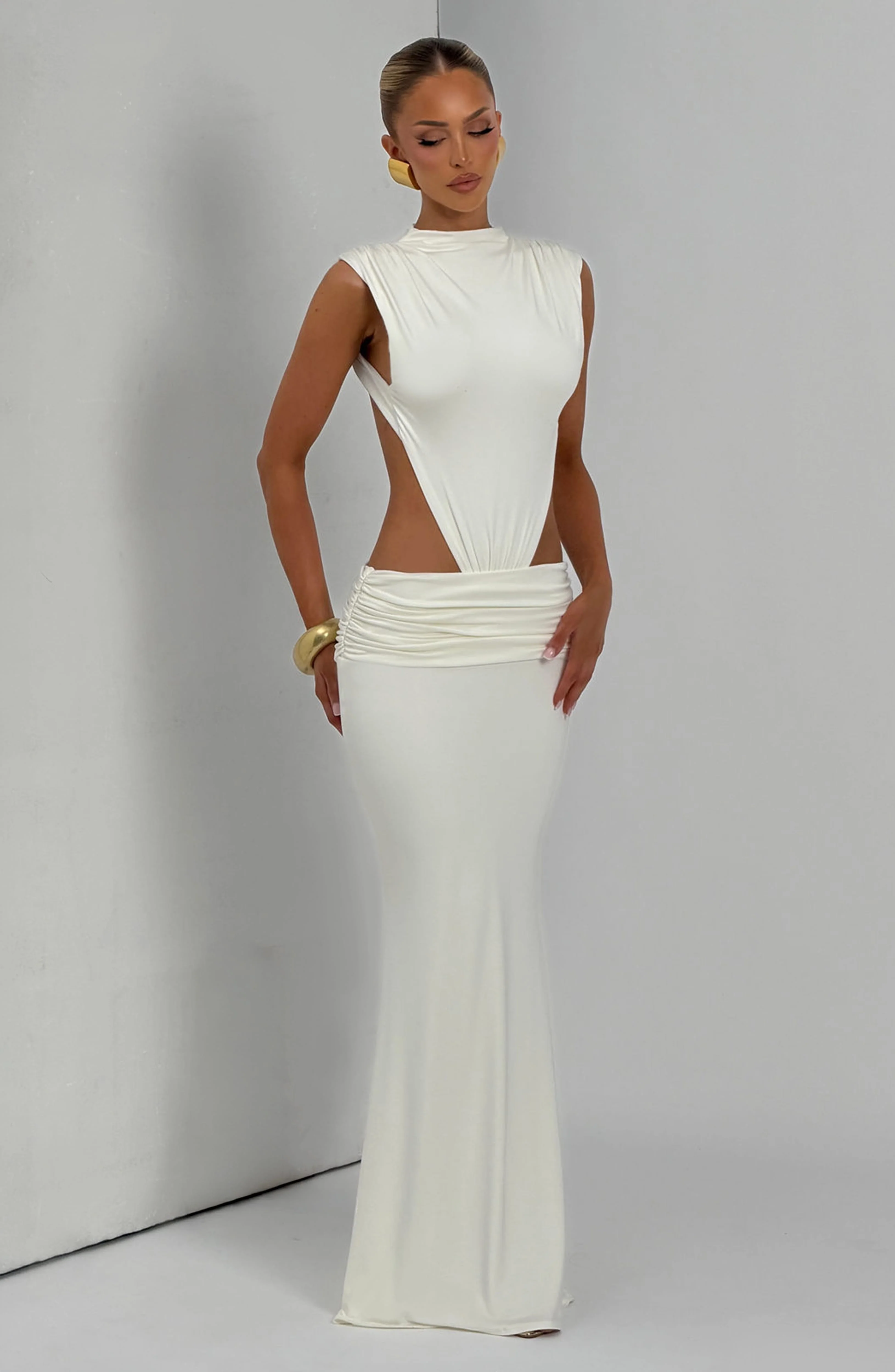 Fenella Maxi Dress - Ivory - Image 7