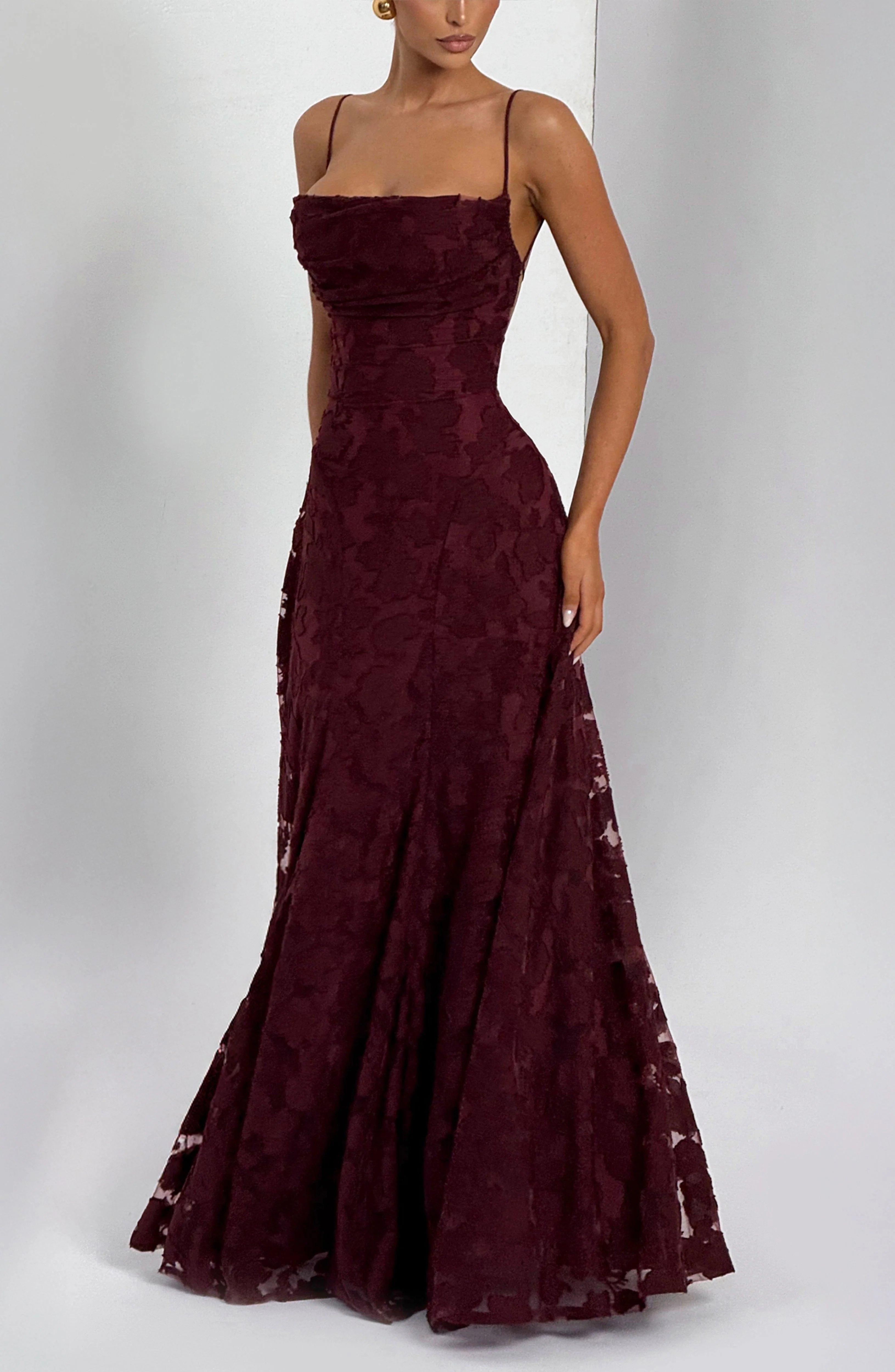 Francis Maxi Dress - Cherry Lacquer - Image 5