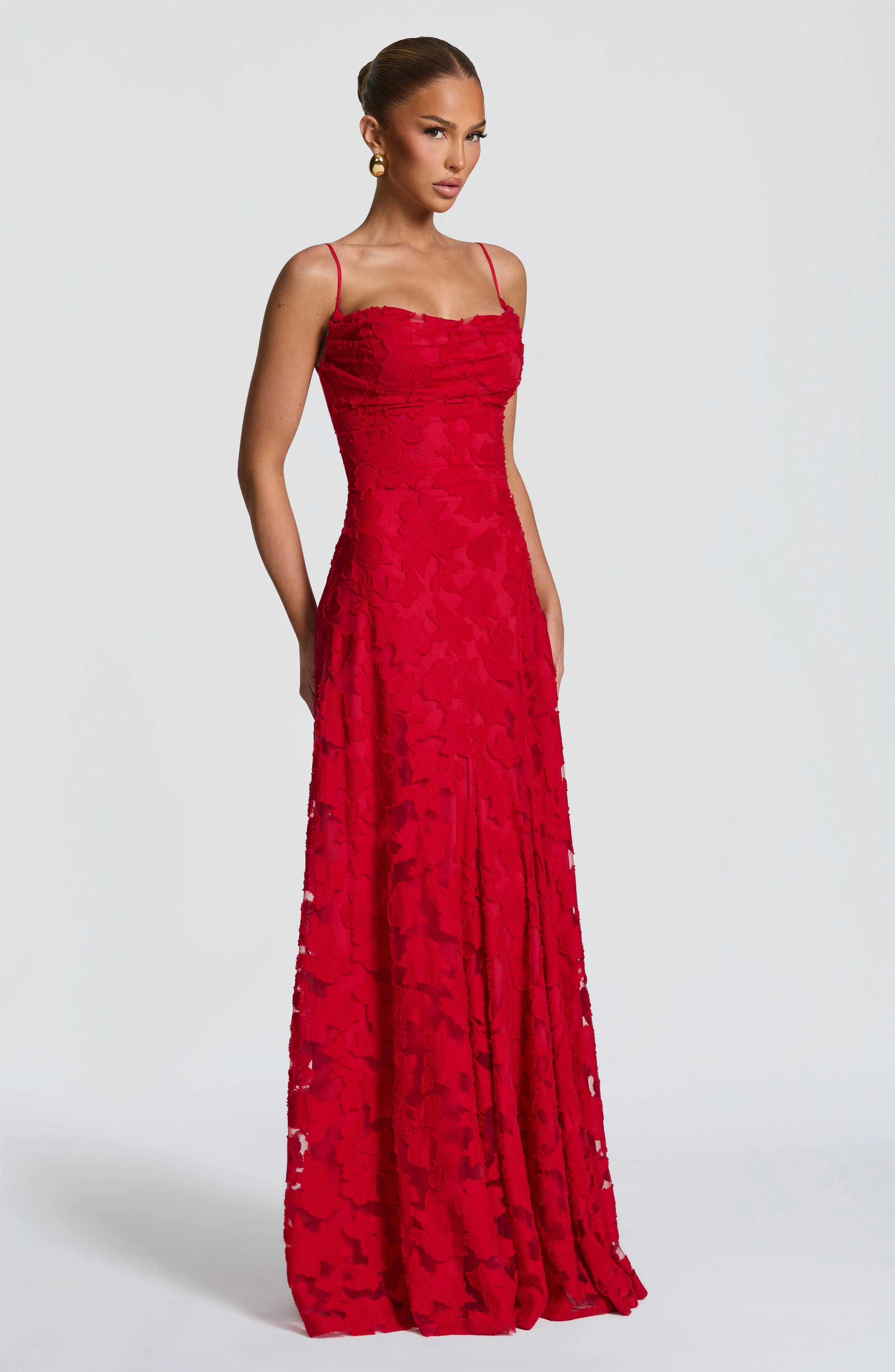 Francis Maxi Dress - Red - Image 5