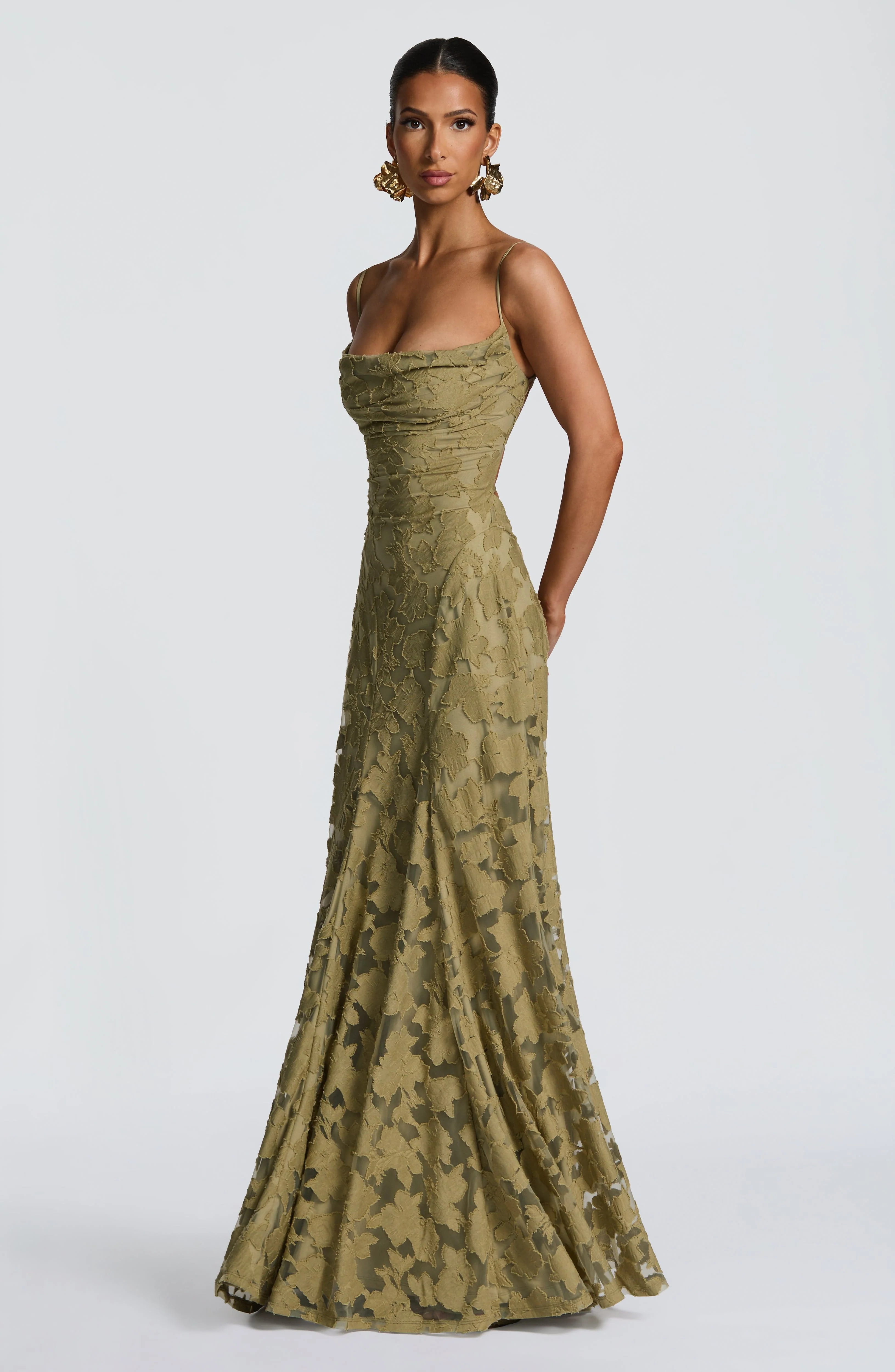 Francis Maxi Dress - Sage - Image 7