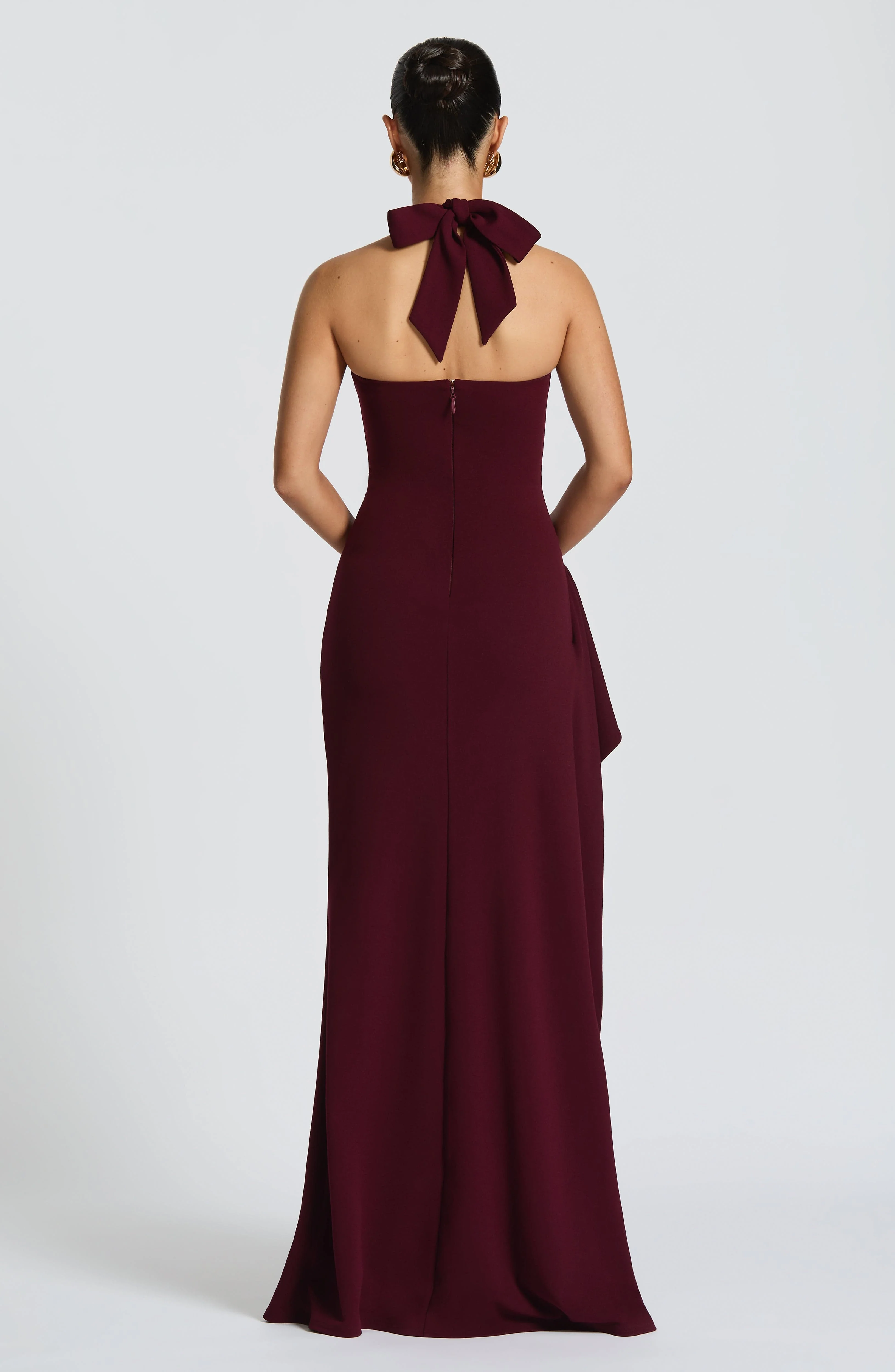 Genette Maxi Dress - Cherry Lacquer - Image 4