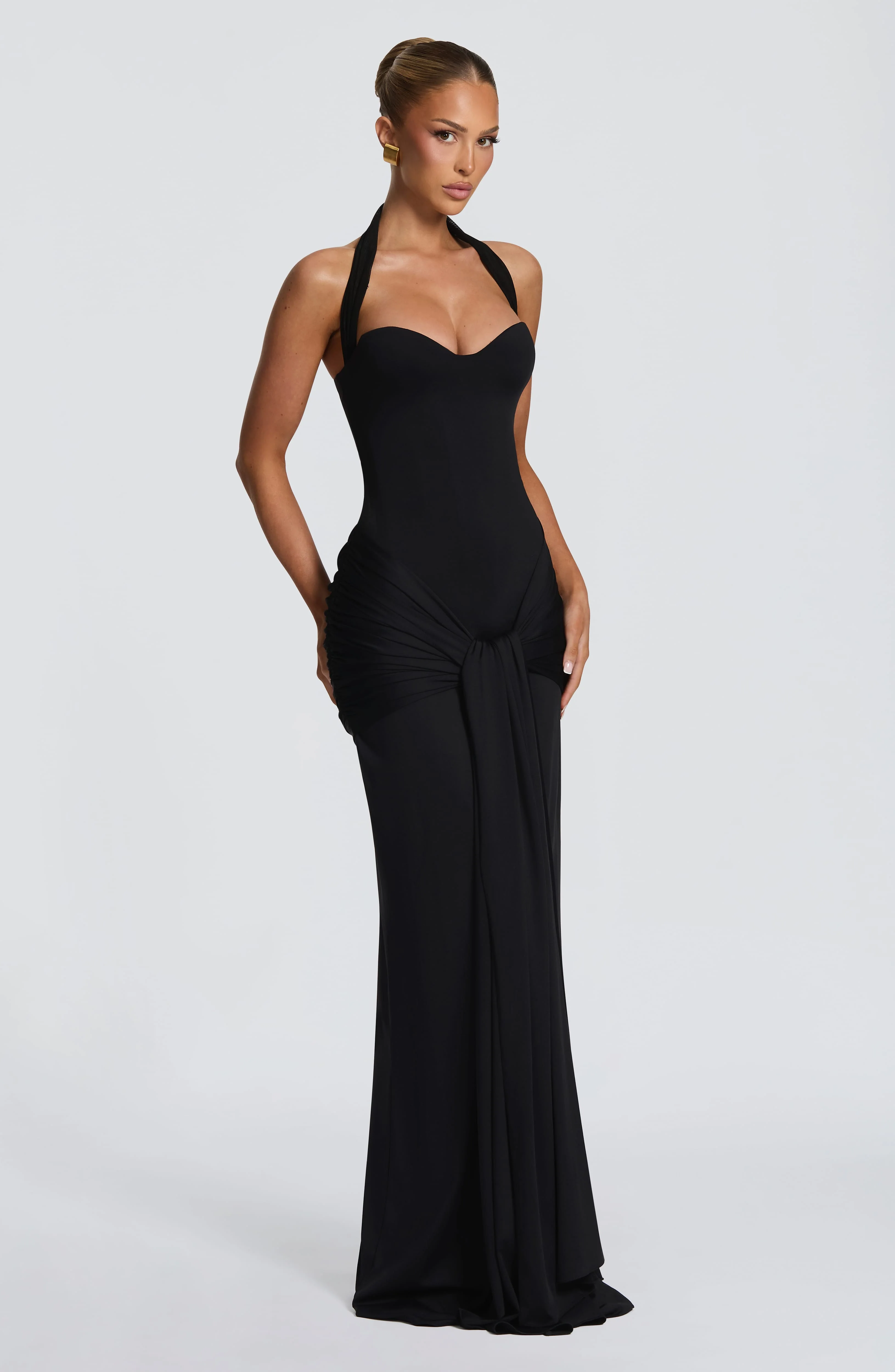 Gia Maxi Dress - Black - Image 4