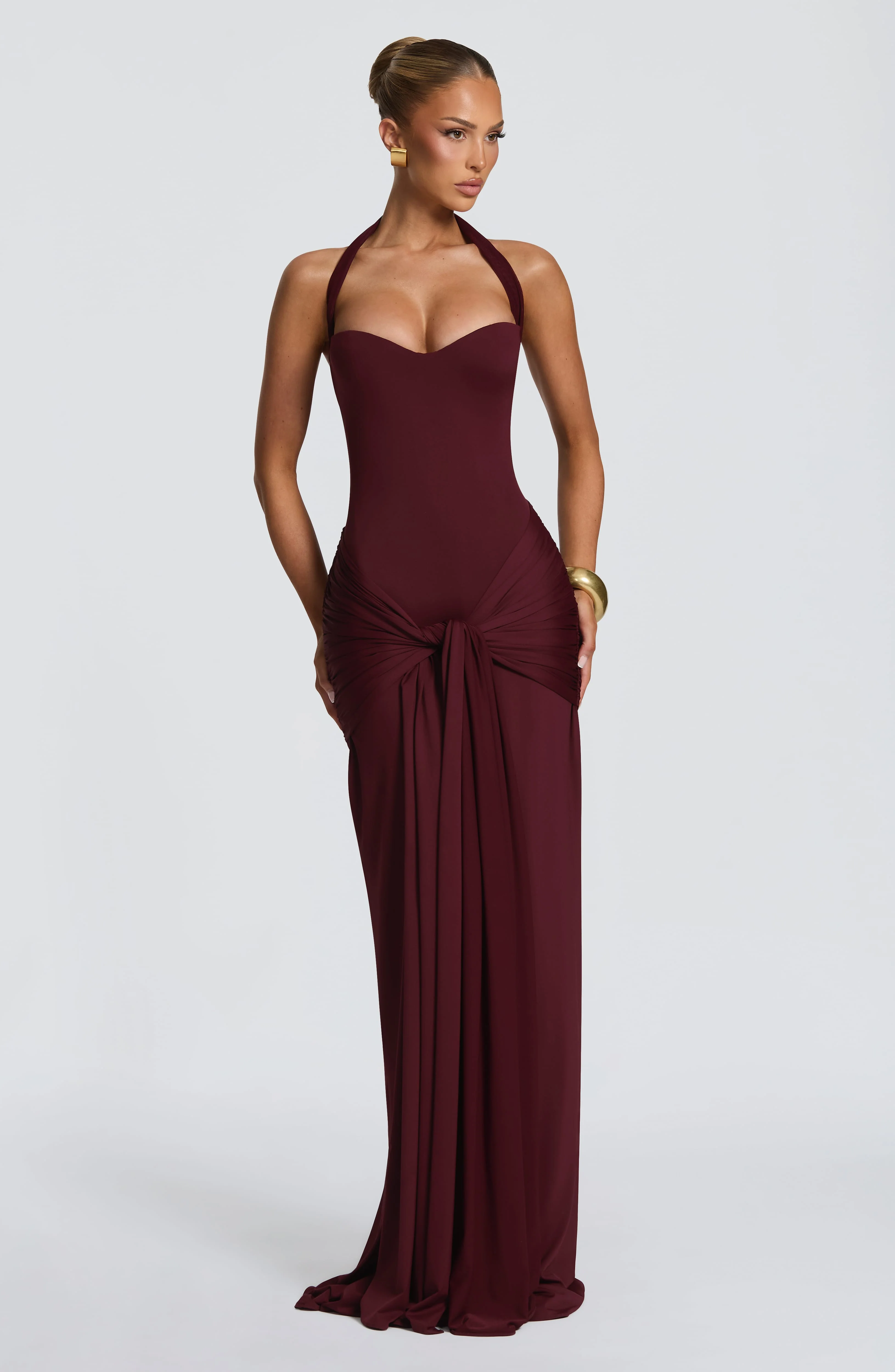 Gia Maxi Dress - Cherry Lacquer - Image 6