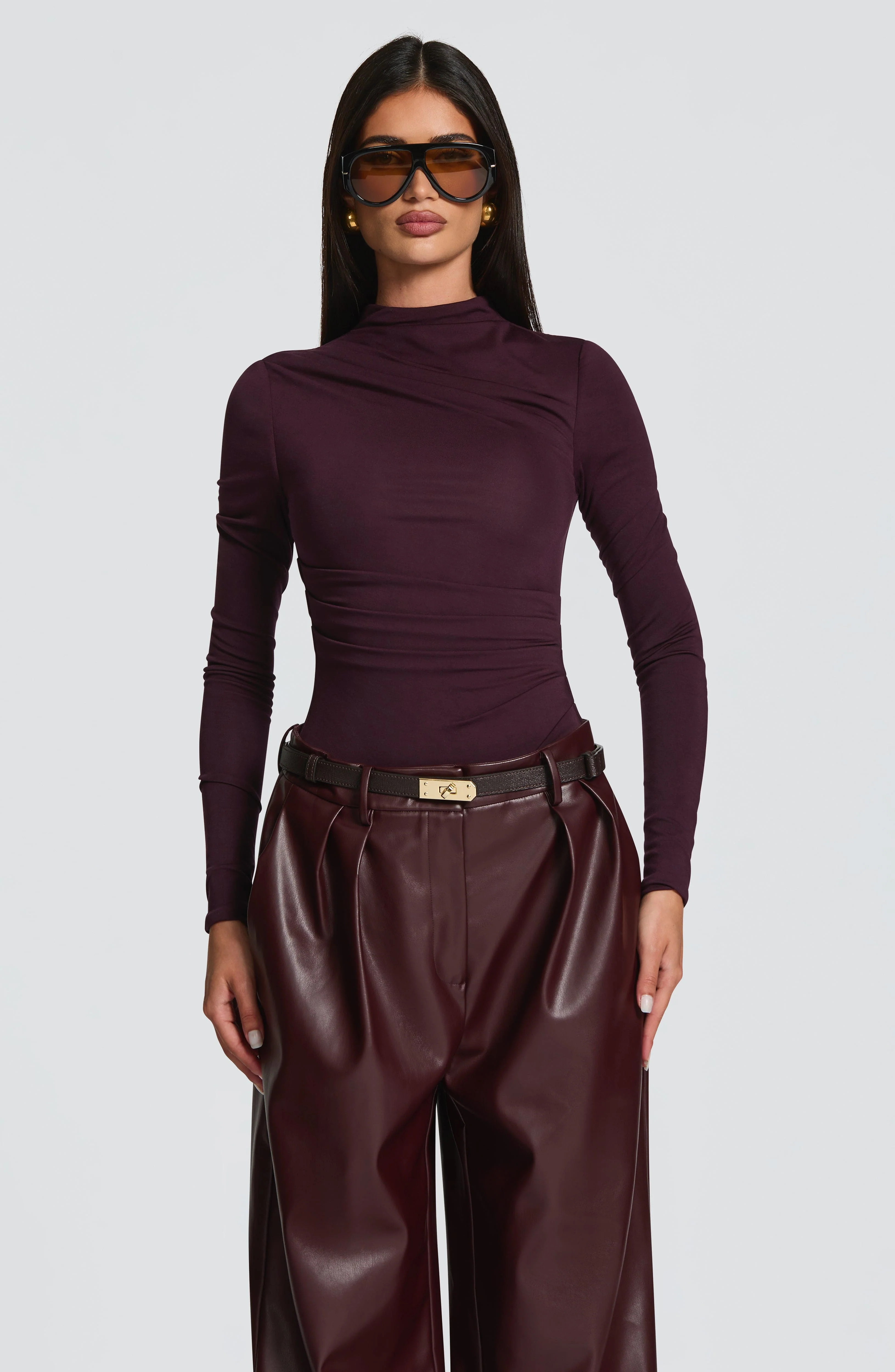 Glenda Pants - Plum - Image 4