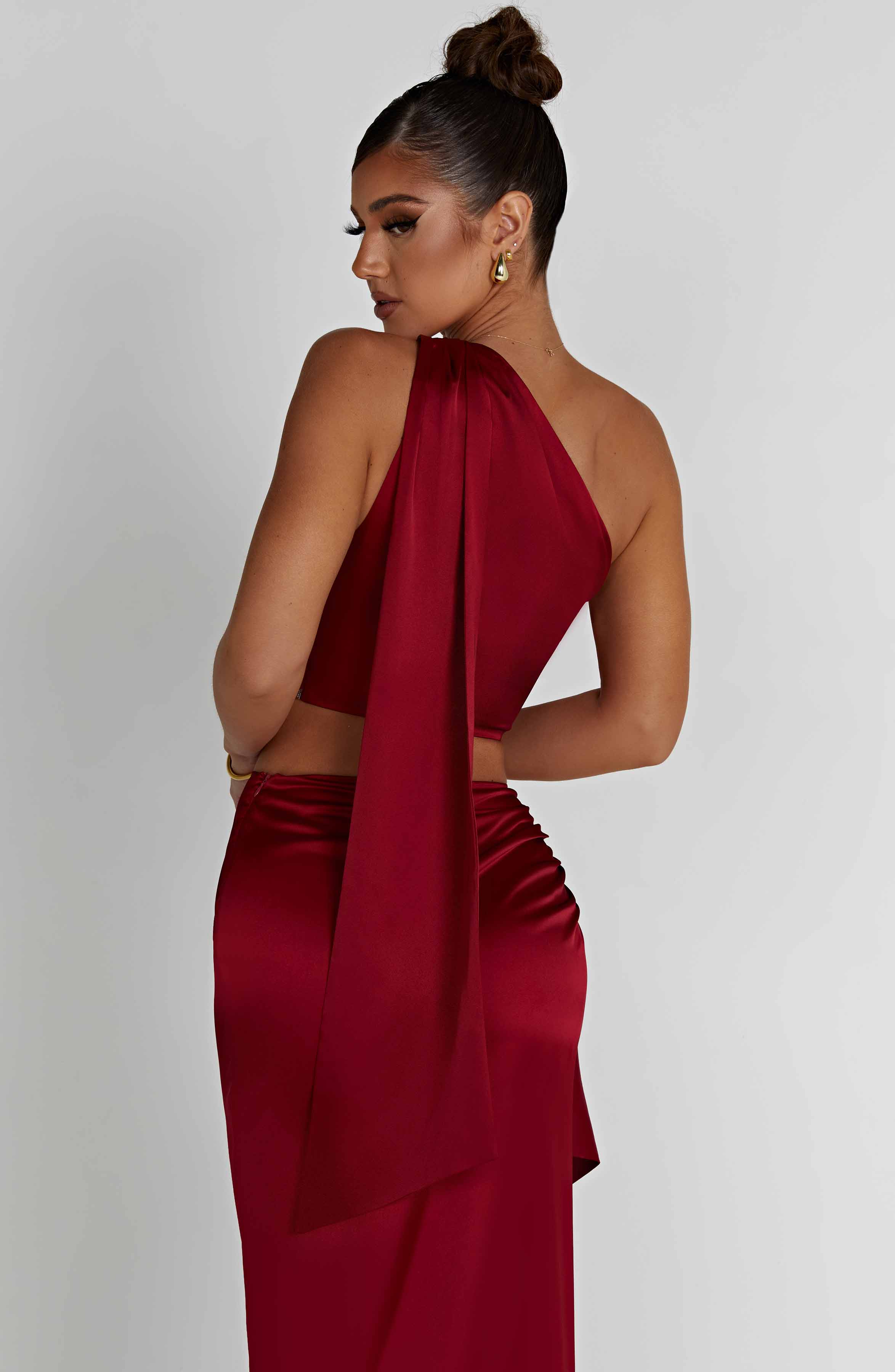 Halsey Top - Wine - Image 2
