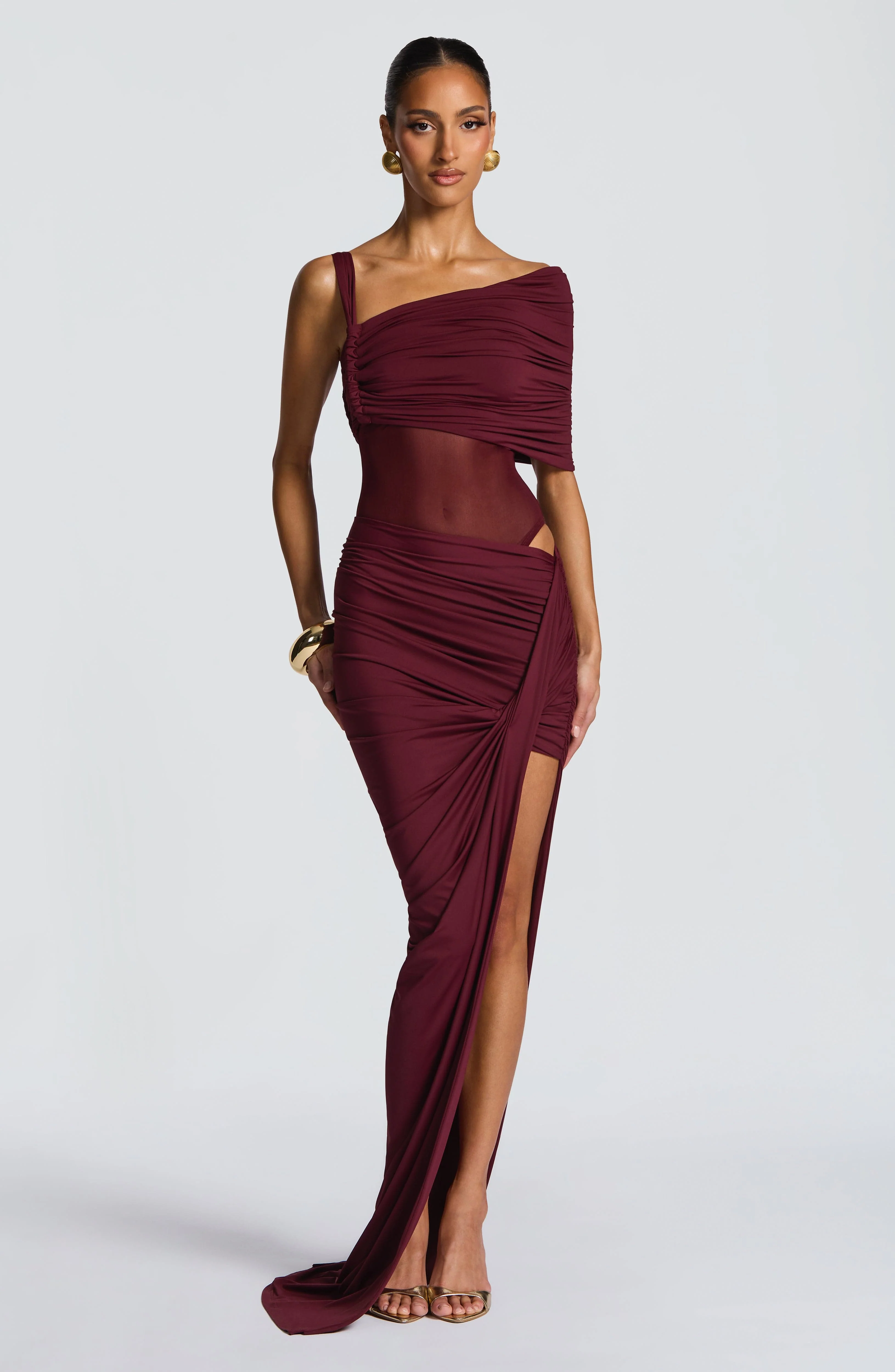 Henrietta Maxi Skirt - Cherry Lacquer - Image 2