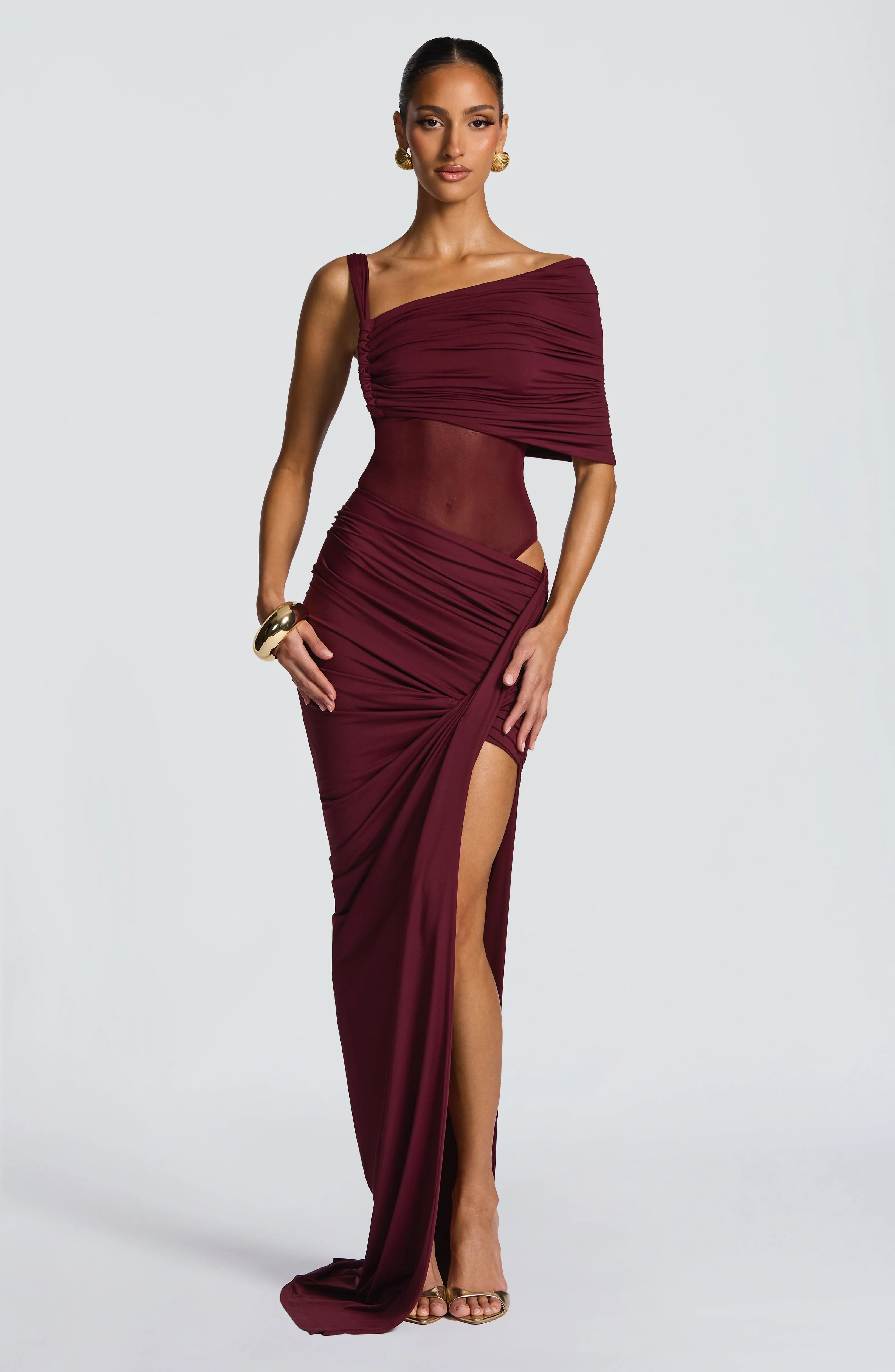 Henrietta Maxi Skirt - Cherry Lacquer - Image 8