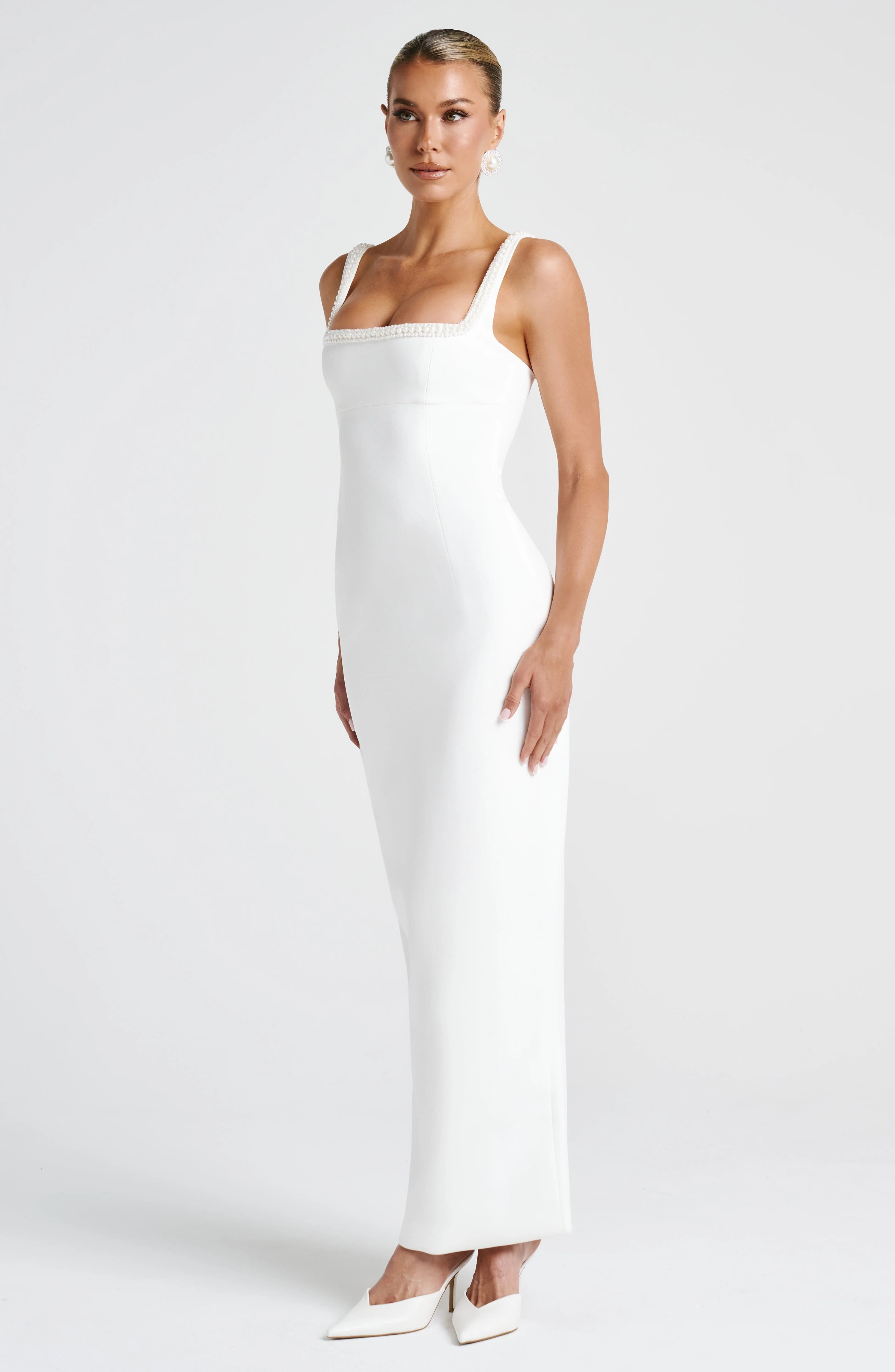 Ines Midaxi Dress - Ivory - Image 5