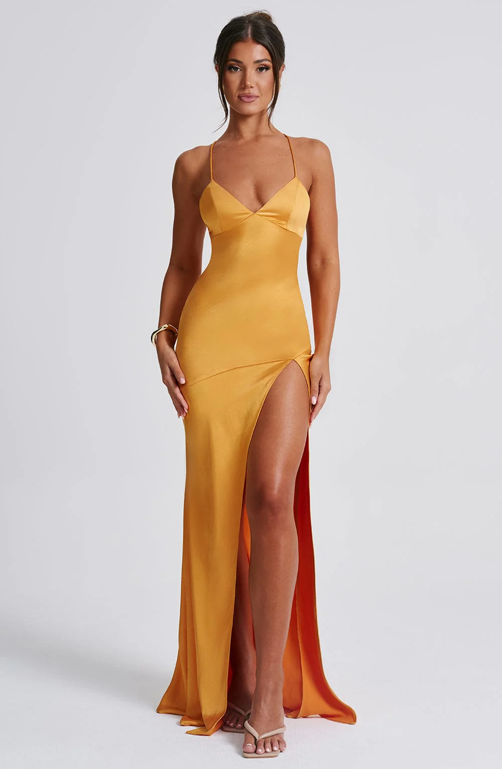 Isobel Maxi Dress - Tangerine - Image 4