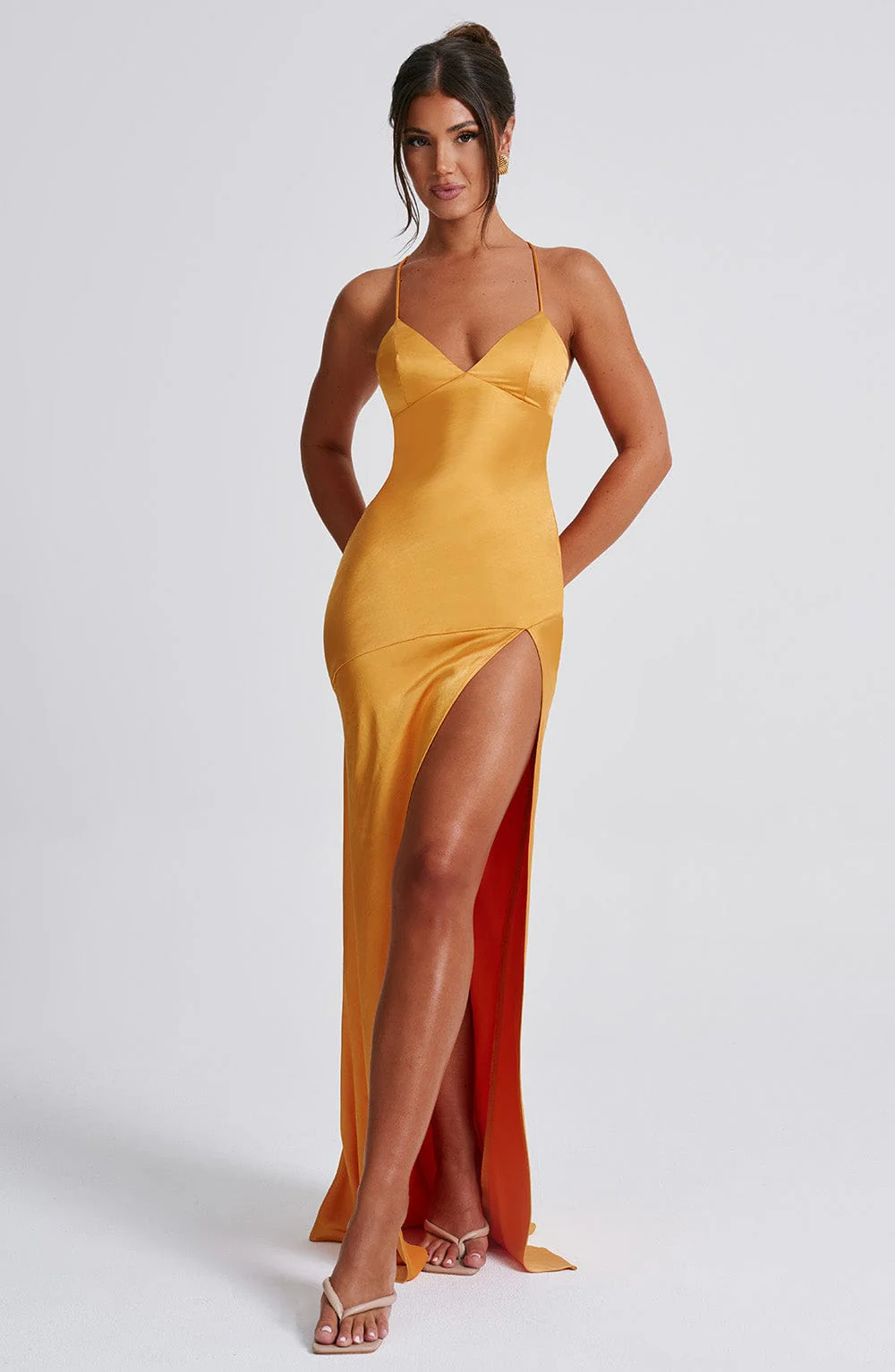 Isobel Maxi Dress - Tangerine - Image 9